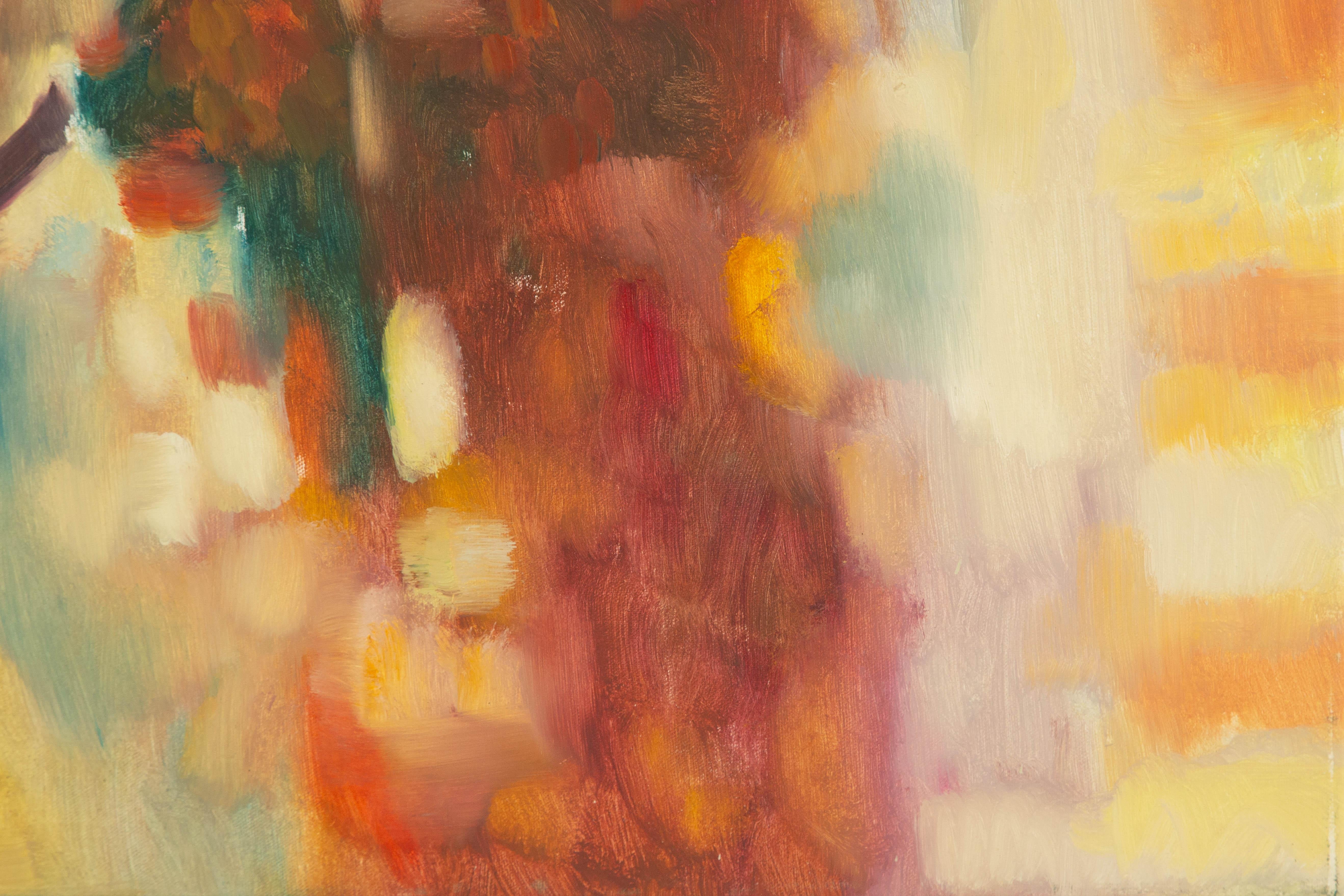 Dongxing Huang Floral Original Oil On Canvas 