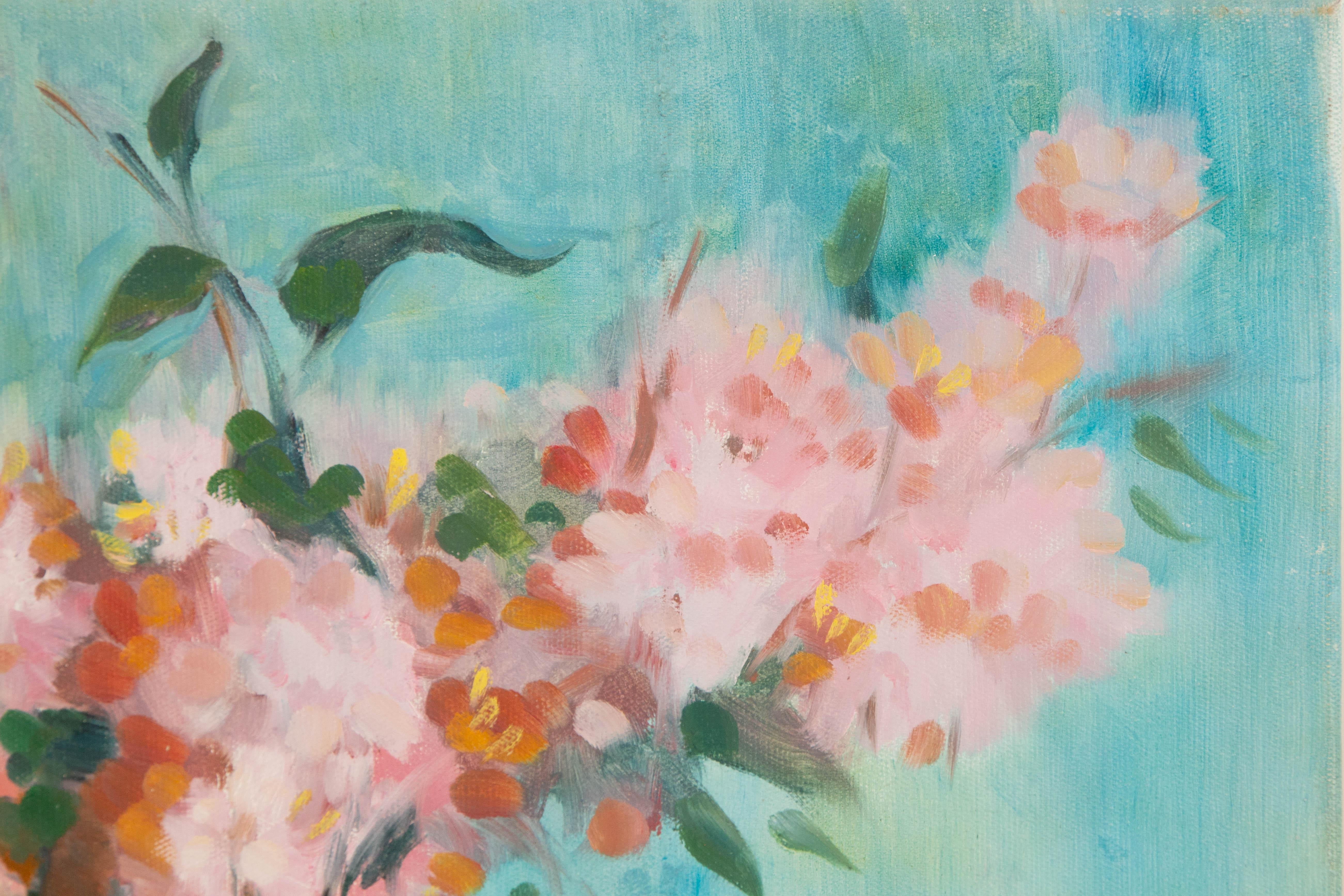 Dongxing Huang Floral Original Öl auf Leinwand 