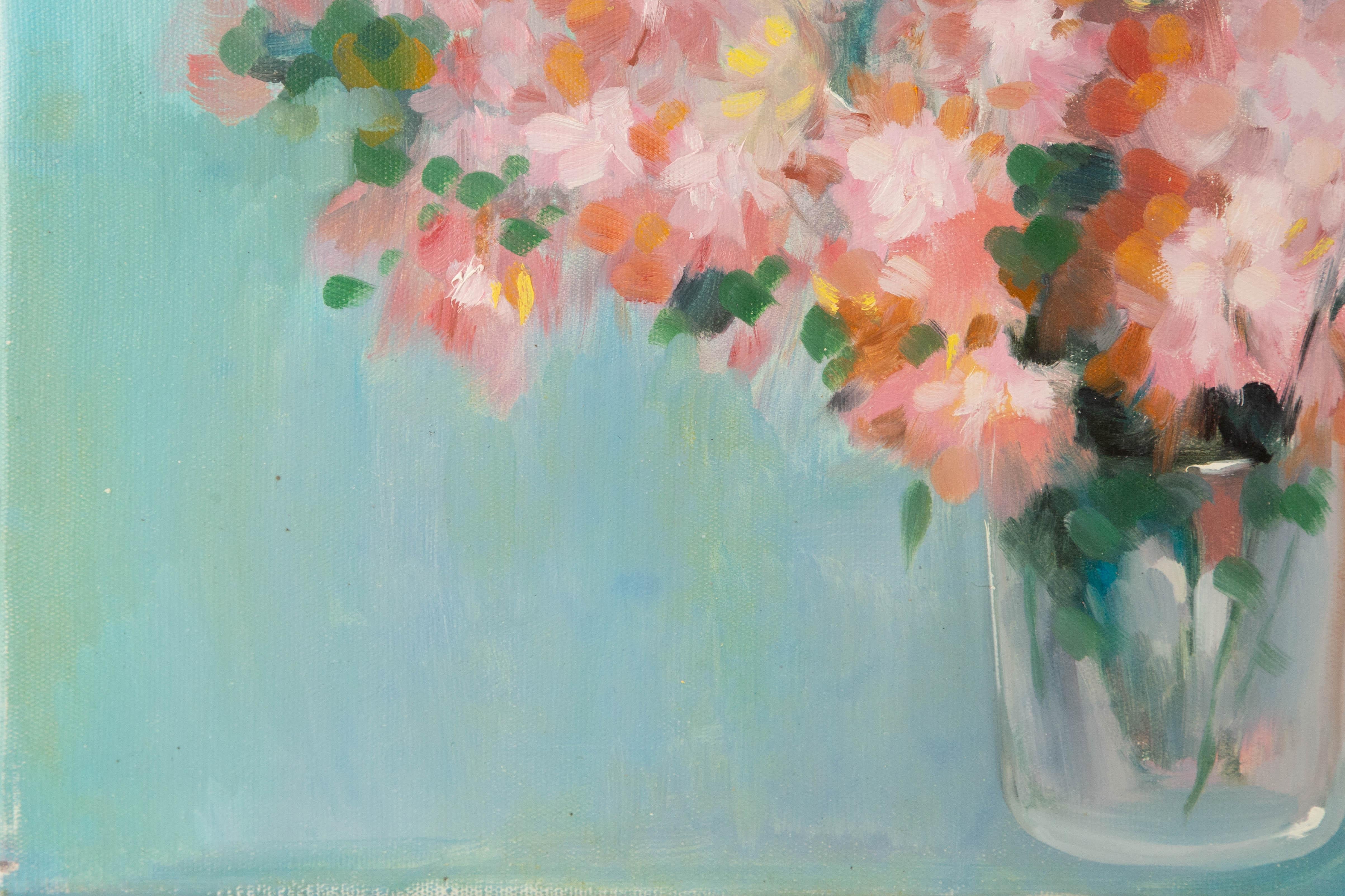 Dongxing Huang Floral Original Öl auf Leinwand 