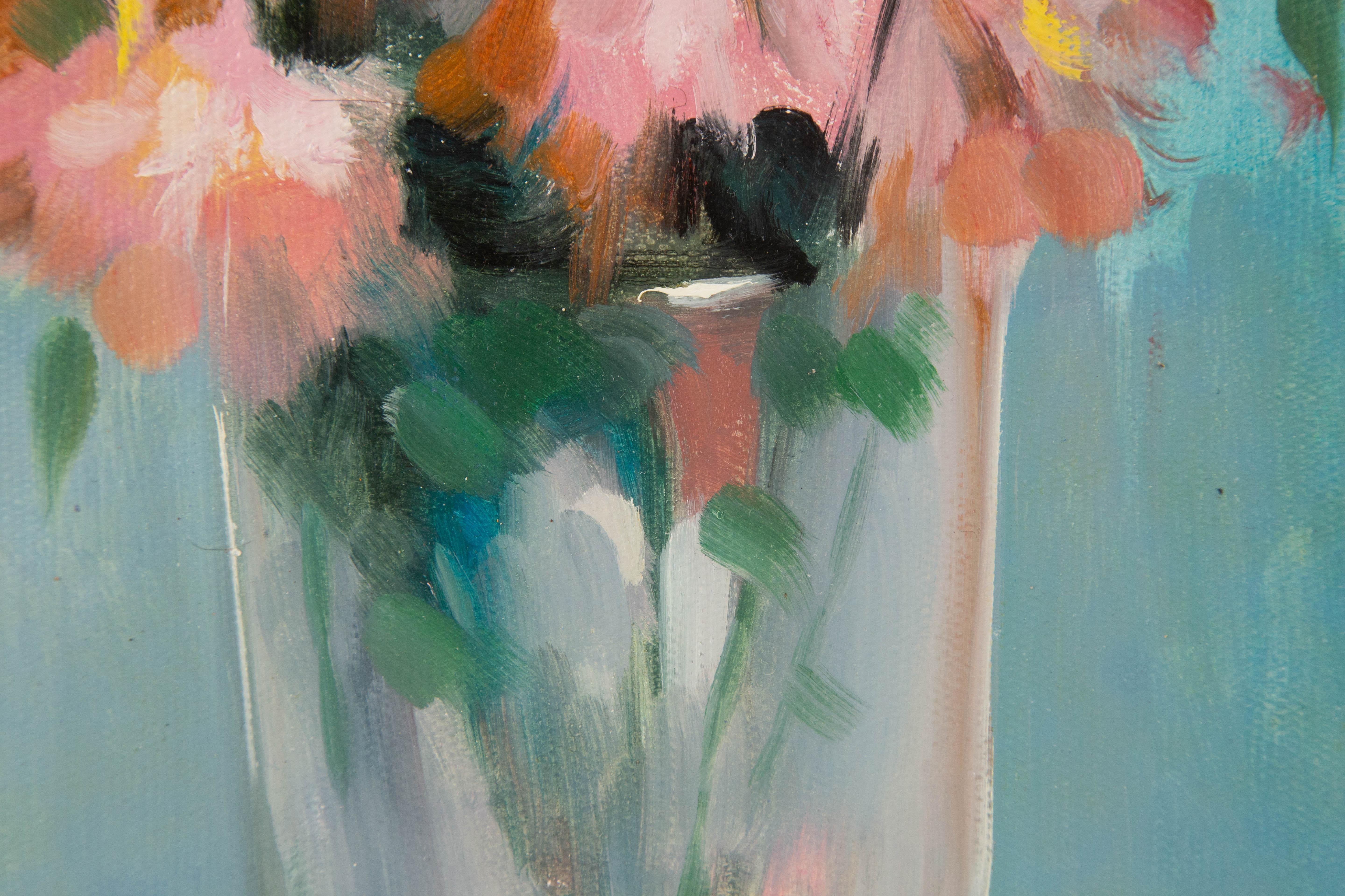 Dongxing Huang Floral Original Öl auf Leinwand 