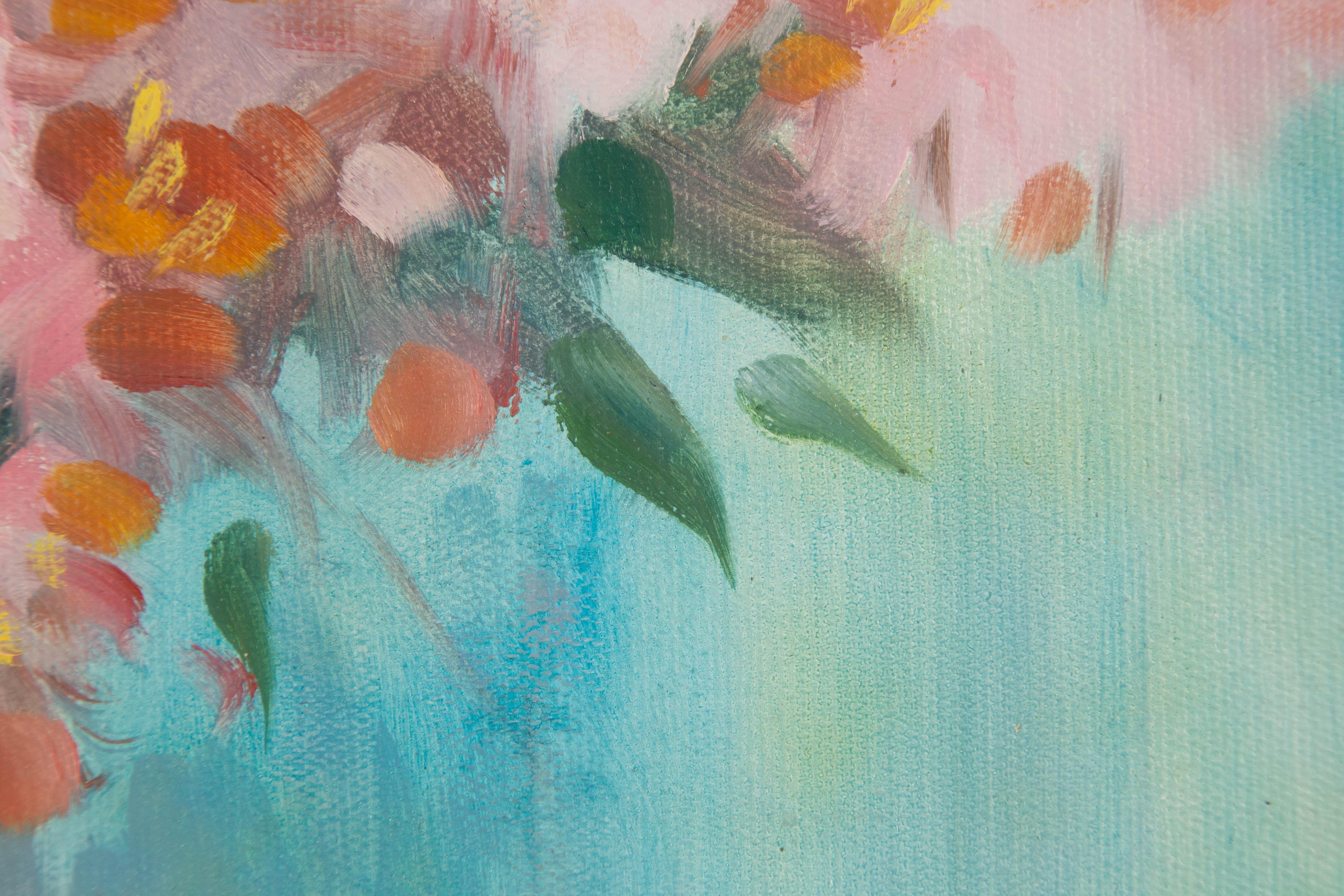 Dongxing Huang Floral Original Öl auf Leinwand 