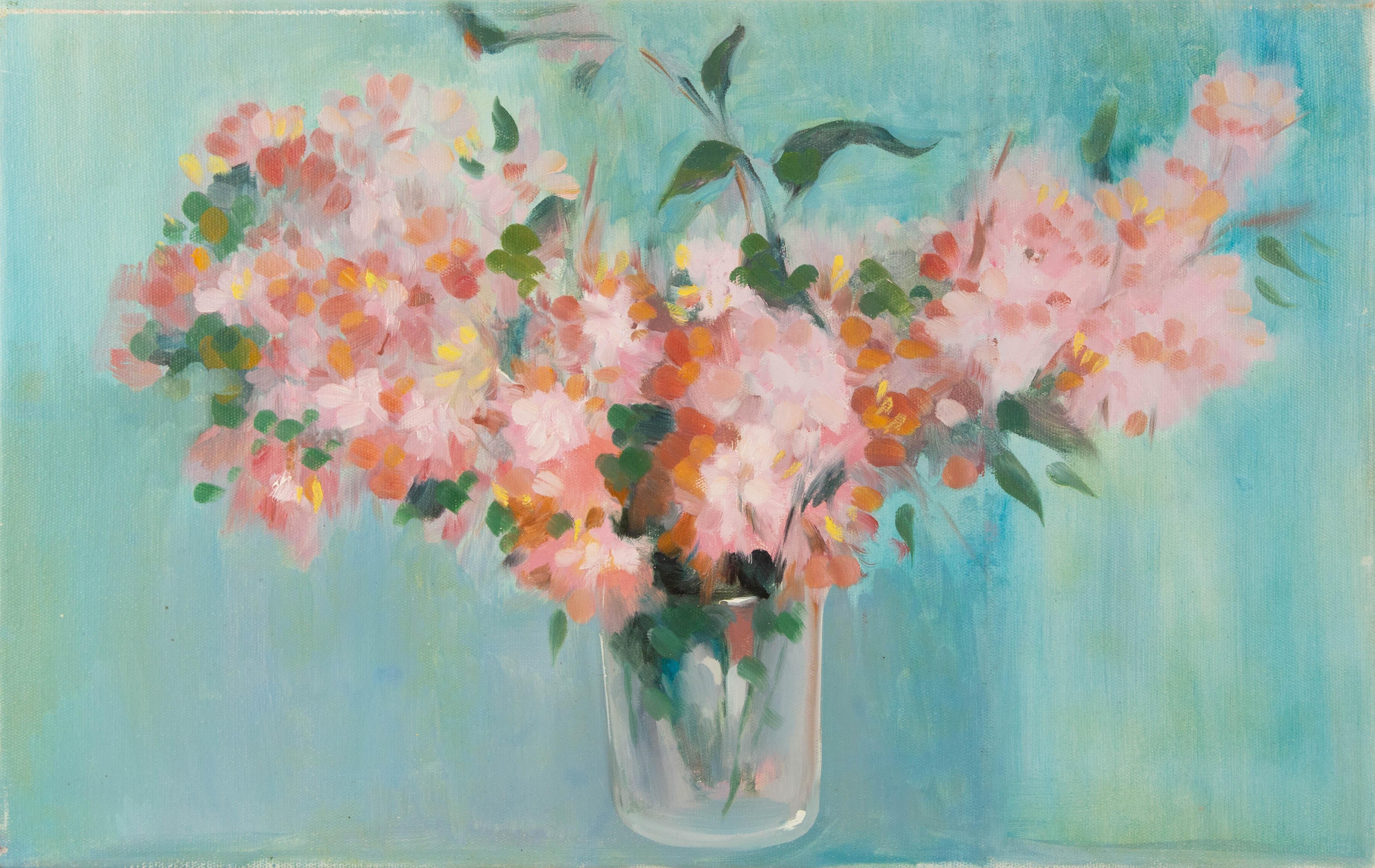 Titel: Rosa Blüten
 Medium: Öl auf Leinwand
 Größe: 17 x 27 Zoll
 Rahmen: Einrahmungsmöglichkeiten vorhanden!
 Zustand: Das Gemälde scheint in gutem Zustand zu sein.
 
 Jahr: 2000 CIRCA
 Künstler: Dongxing Huang
 Unterschrift: Unsigniert
 Ort der