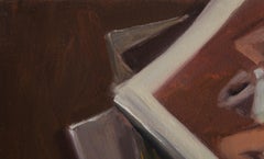 Dongxing Huang Impressionist Original Oil Painting "Two Books"