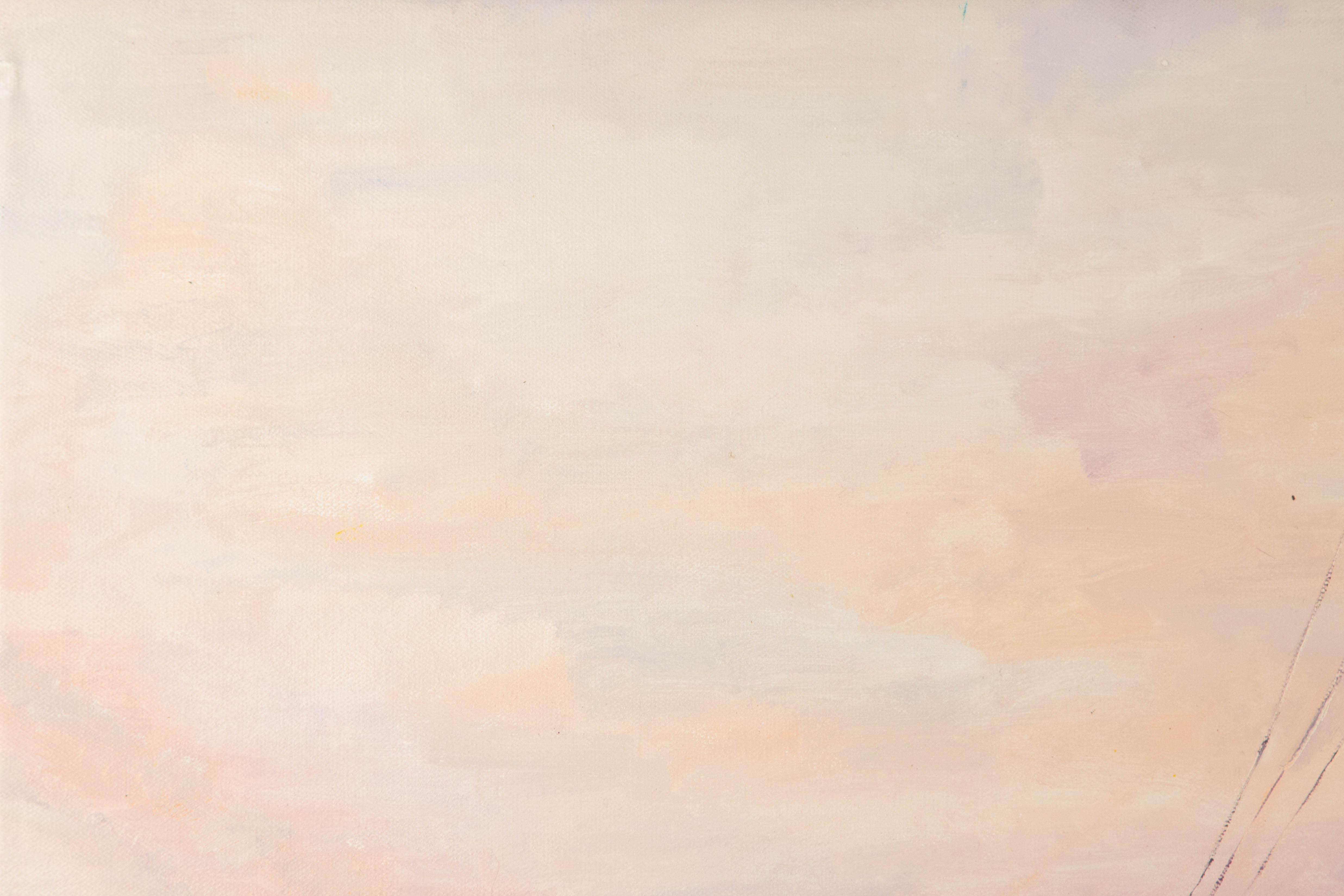 Dongxing Huang Landschaft Original Öl auf Leinwand 