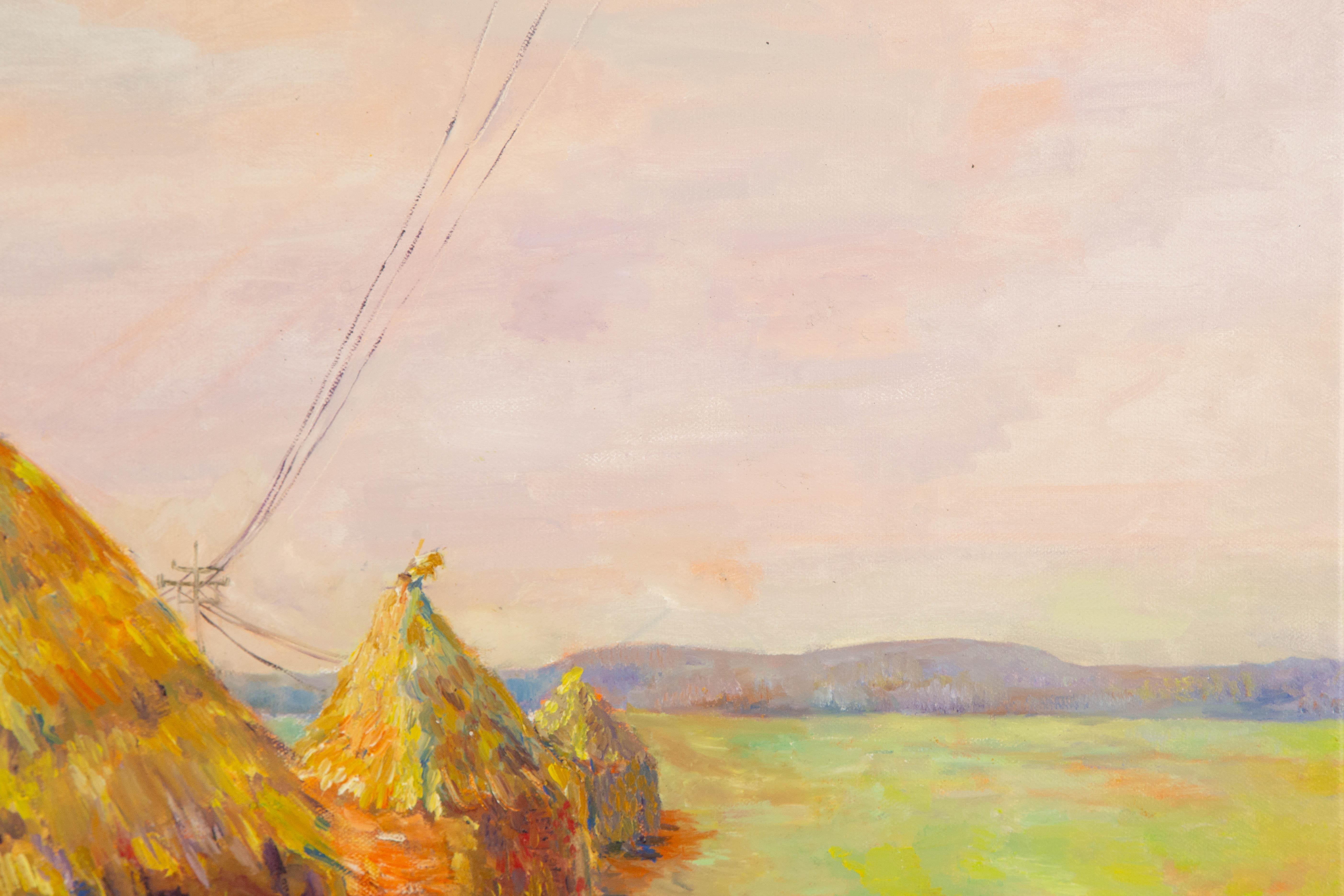 Dongxing Huang Landschaft Original Öl auf Leinwand 