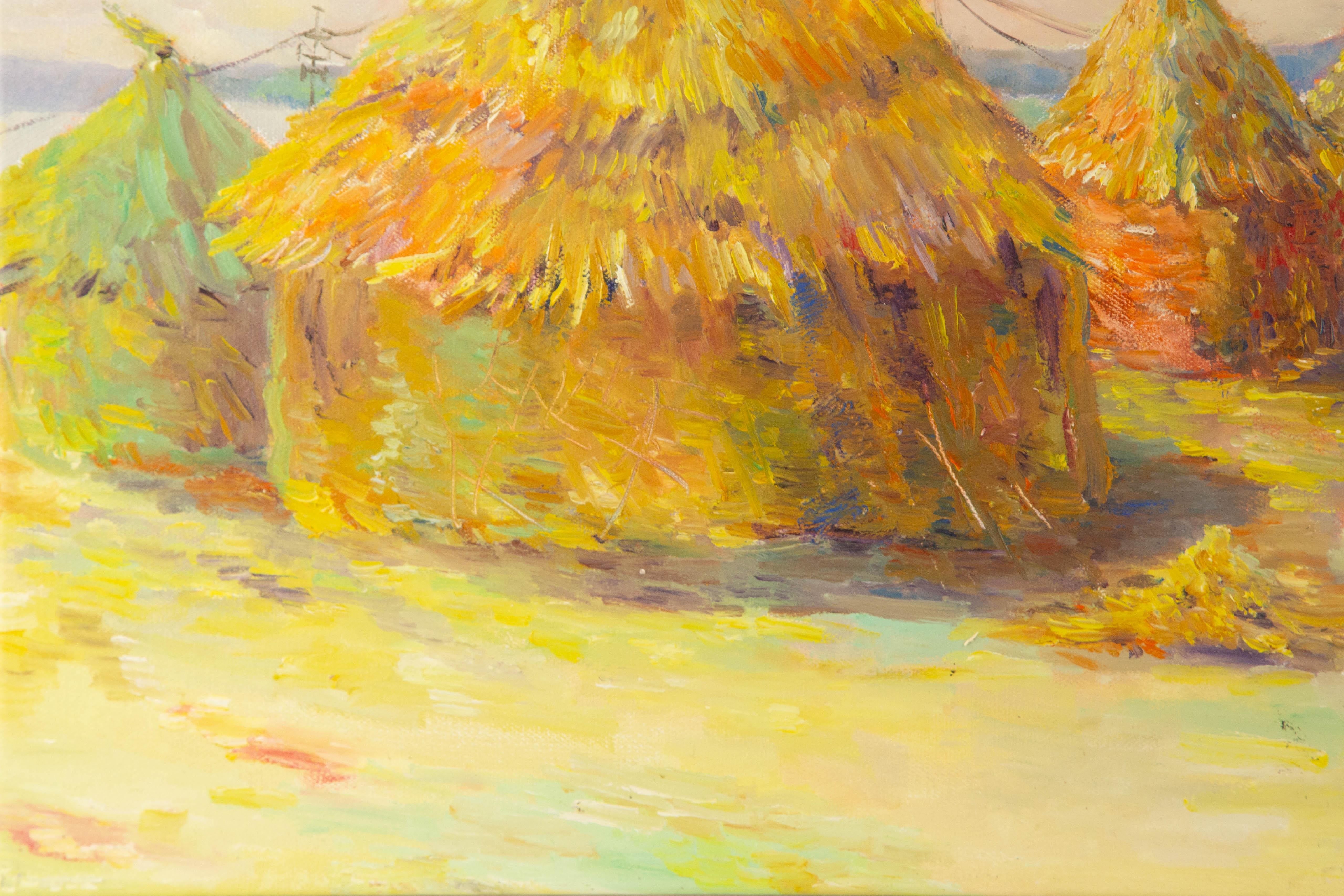 Dongxing Huang Landschaft Original Öl auf Leinwand 