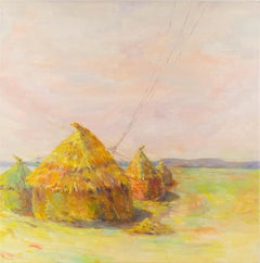 Paesaggio di Dongxing Huang Olio originale su tela "La spiaggia