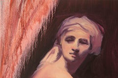 Dongxing Huang Portrait Original Oil On Canvas "In Hiding"