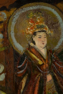 Dongxing Huang Retrato Pintura al óleo original "Mural"