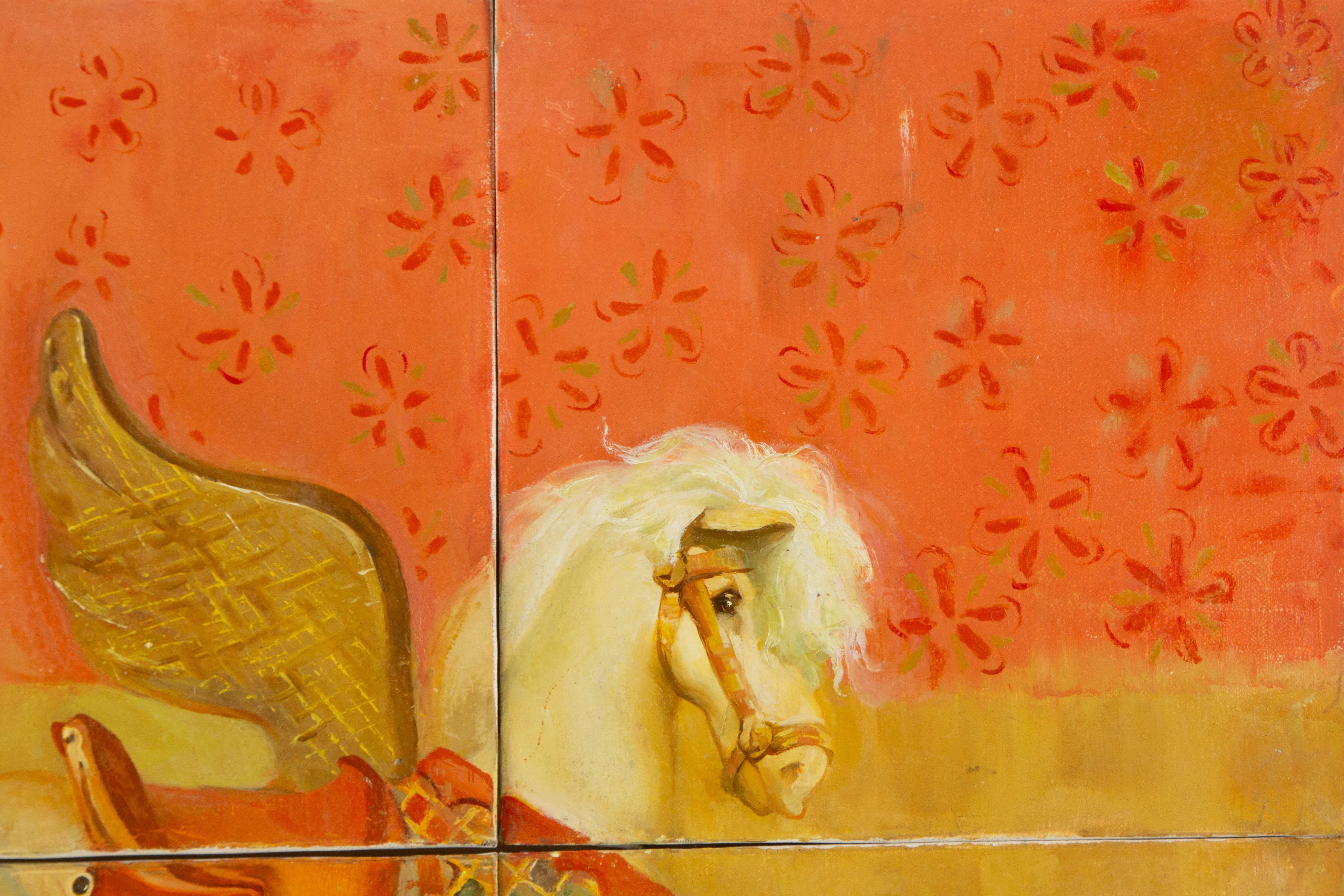 Dongxing Huang Still Life Original 4-Panel Oil On Canvas 