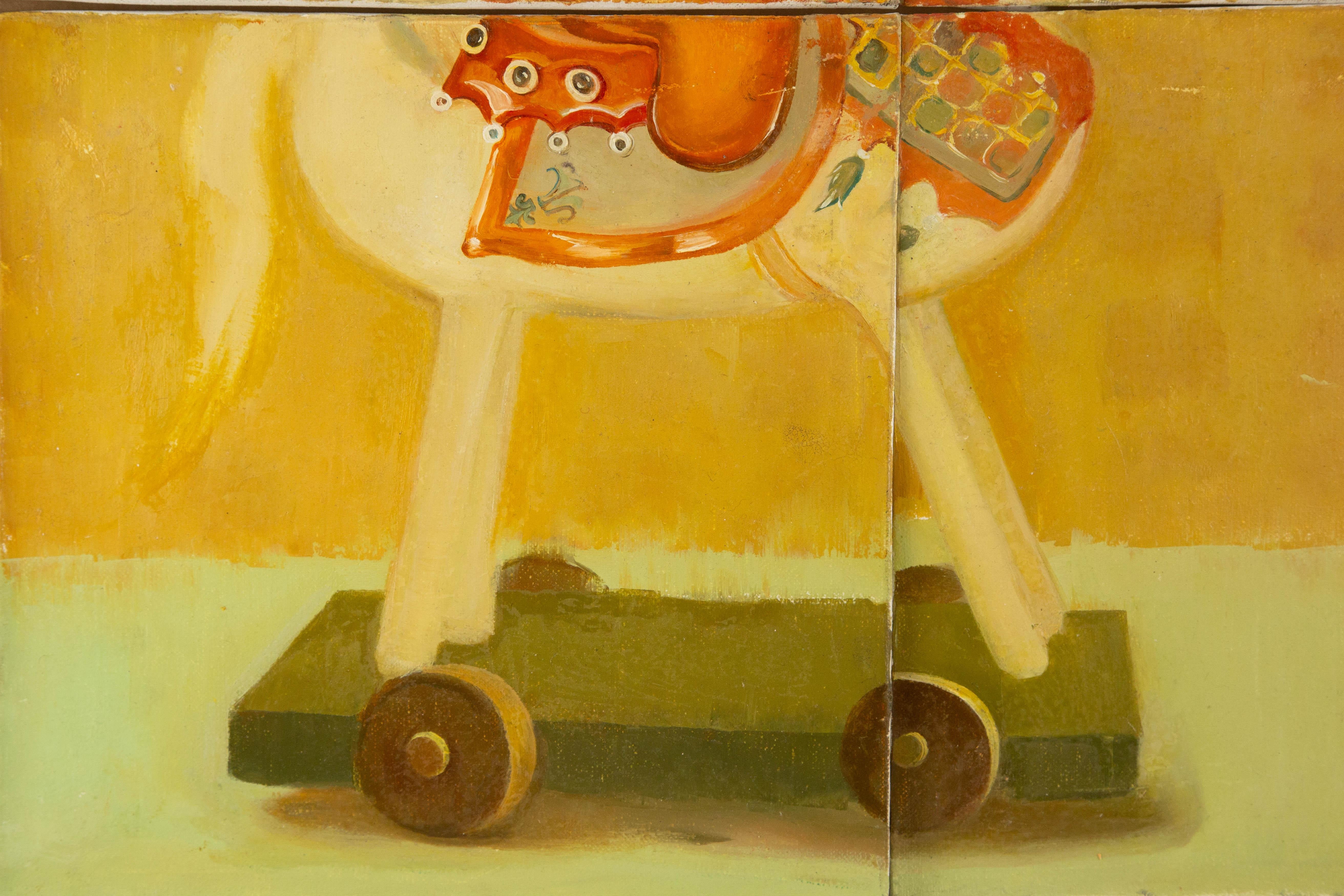 Dongxing Huang Still Life Original 4-Panel Oil On Canvas 