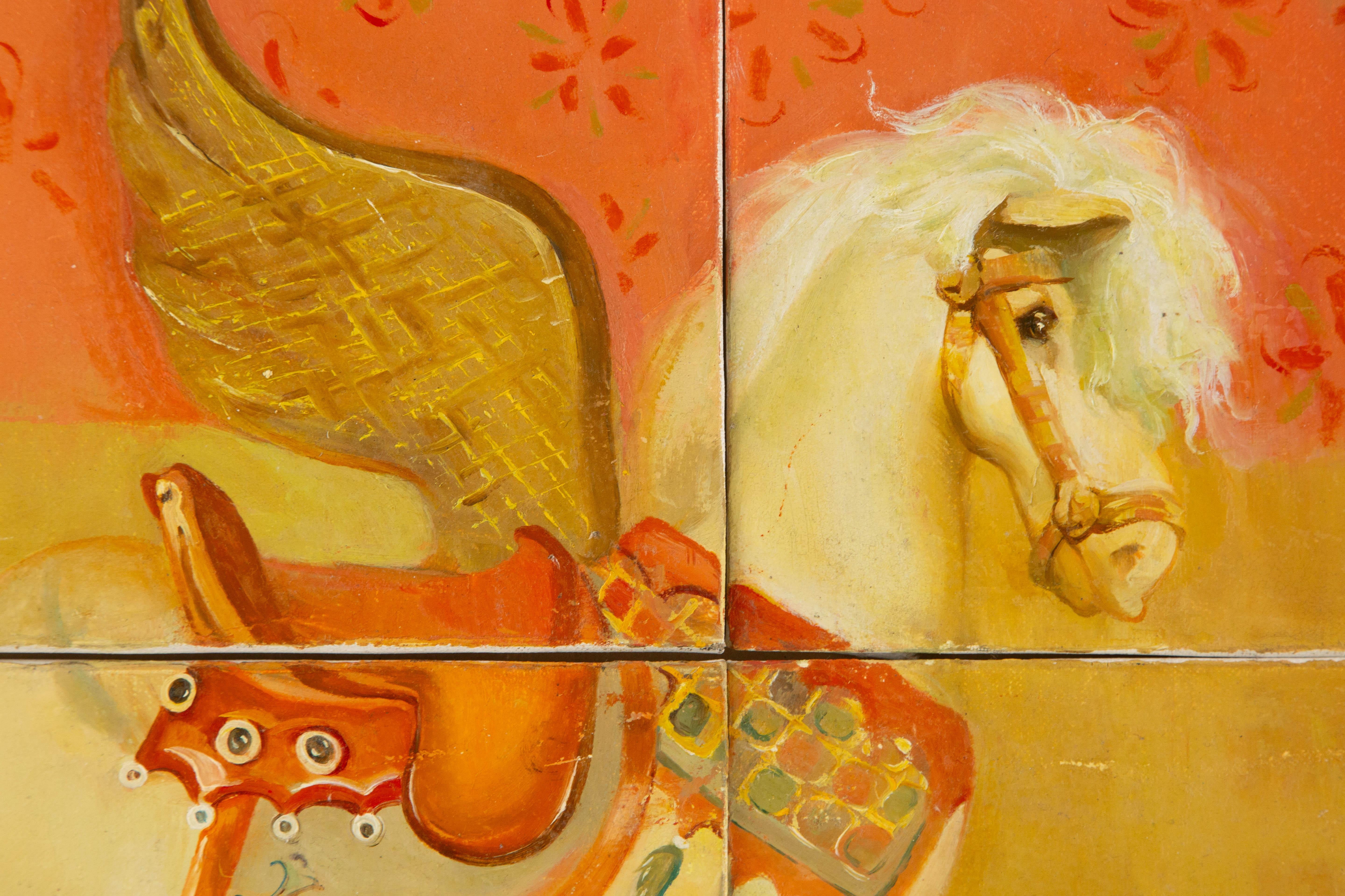 Dongxing Huang Still Life Original 4-Panel Oil On Canvas 