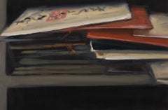 Dongxing Huang Stillleben Original Ölgemälde auf Leinwand „Alle Buchstaben“