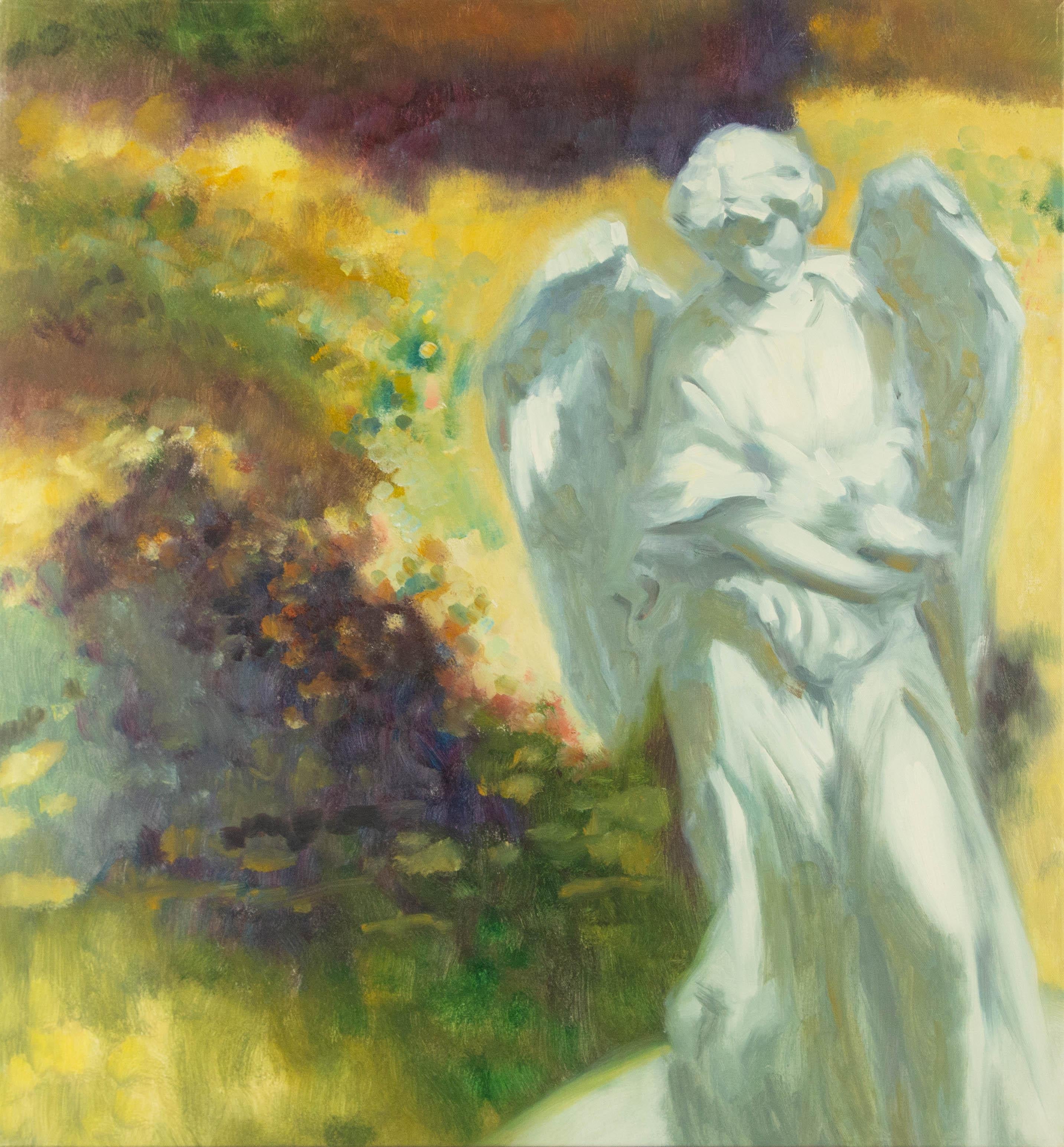  Title: Blooming
 Medium: Oil on canvas
 Size: 30 x 28 inches
 Frame: Framing options available!
 Condition: The painting appears to be in fair condition.
 
 Year: 2000 Circa
 Artist: Dongxing Huang
 Signature: Unsigned
 Signature Location: N/A
