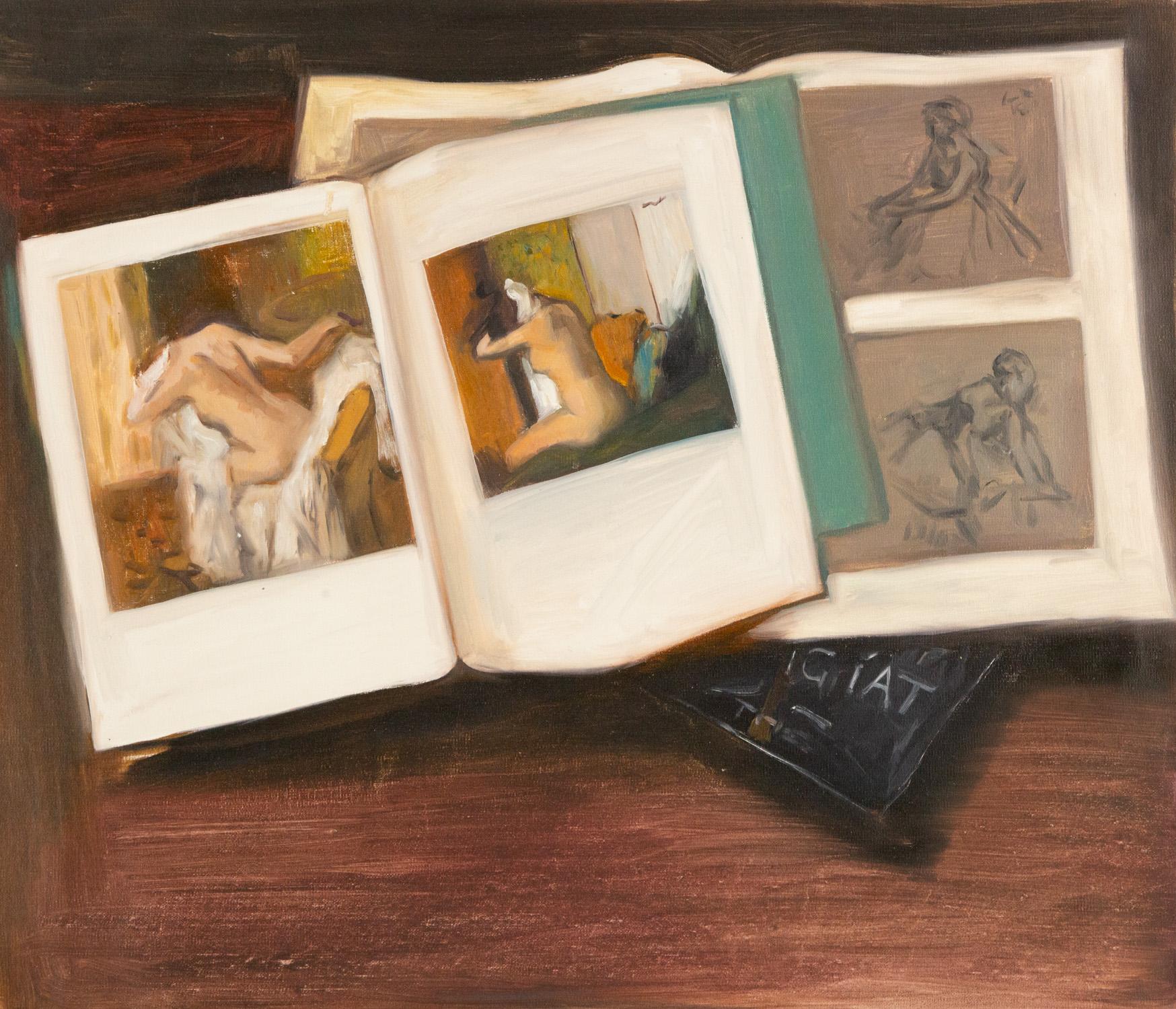 Dongxing Huang Still-Life Painting – DongXing Huang Stillleben, Original, Öl auf Leinwand, „Collection 5“