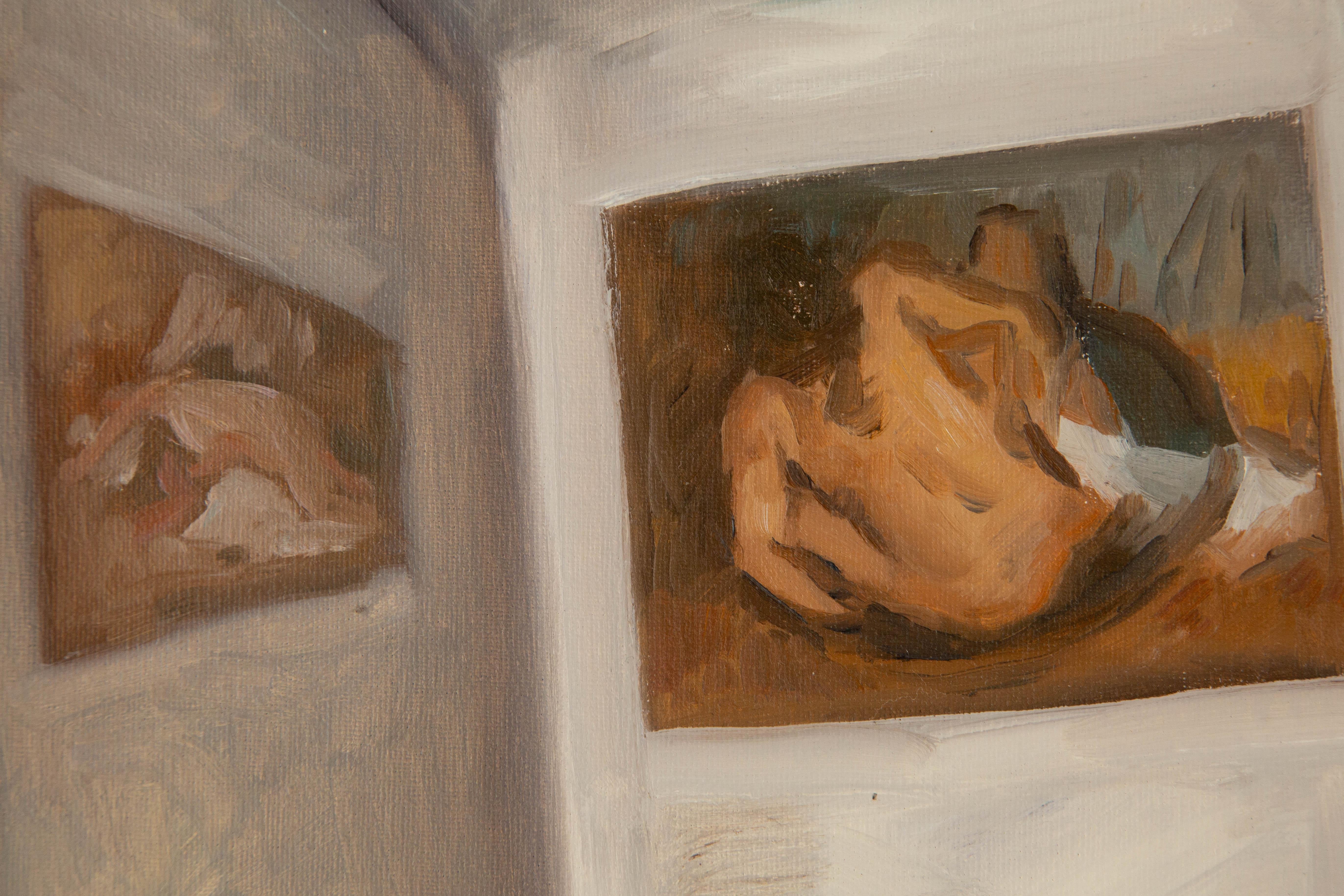 Dongxing Huang Unsigned Original Oil Painting 