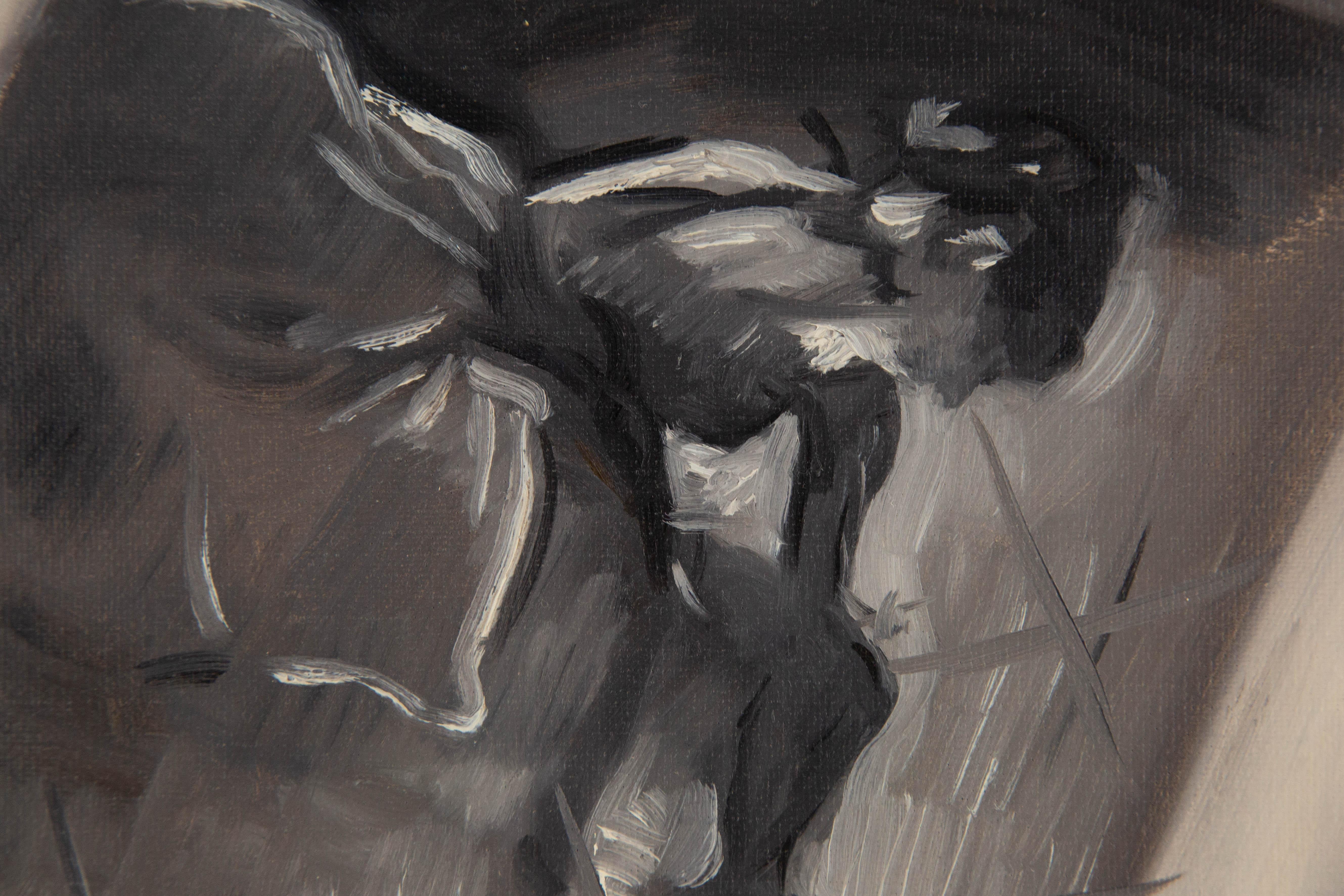 Dongxing Huang Unsigned Original Oil Painting 