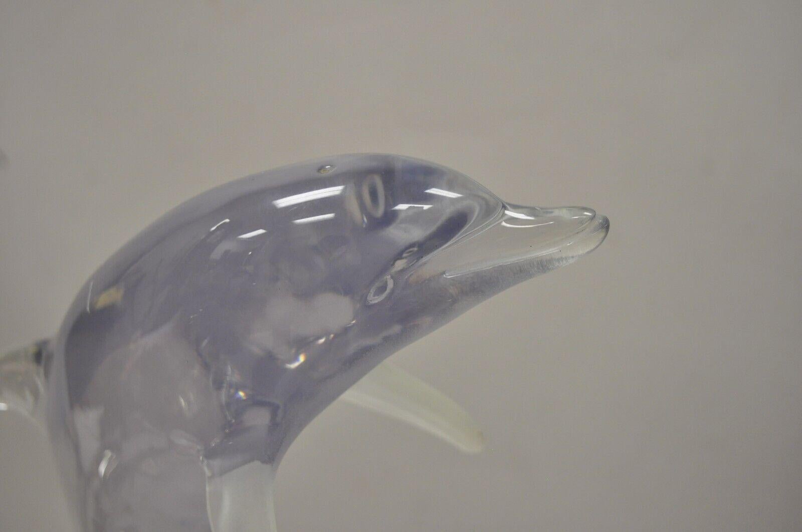 Acryl-Lucit-Delphin-Statue-Skulptur, 394/750, Moderne Figur von Jojo im Zustand „Gut“ im Angebot in Philadelphia, PA