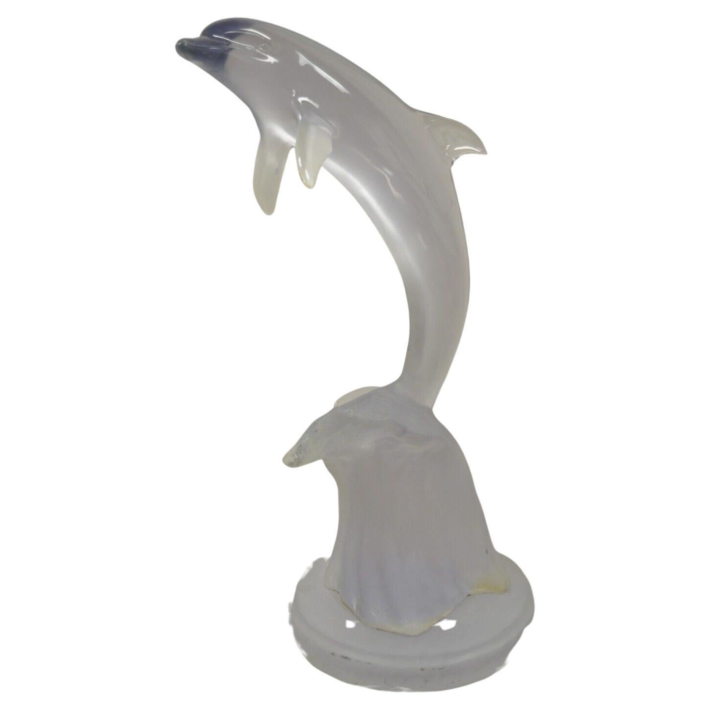 Donjo Acrylic Lucite Dolphin Statue Sculpture 394/750 Modern Figure For Sale