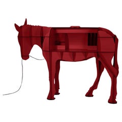 Schreibtisch mit Esel - Rot MATURIN