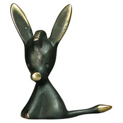 DONKEY Walter Bosse figurines brass patinated new Vienna Austria