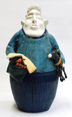 Donkey with Angel, Decorative Centerpiece Handmade Italy 2020, Hand-Crafted