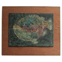 Used Donn Devita "Grouper" Mixed Media on Masonite