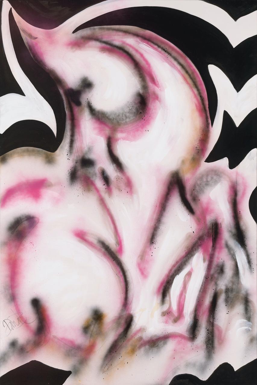 GIOSTRA IN ROSA - Painting di Donna Bernstein