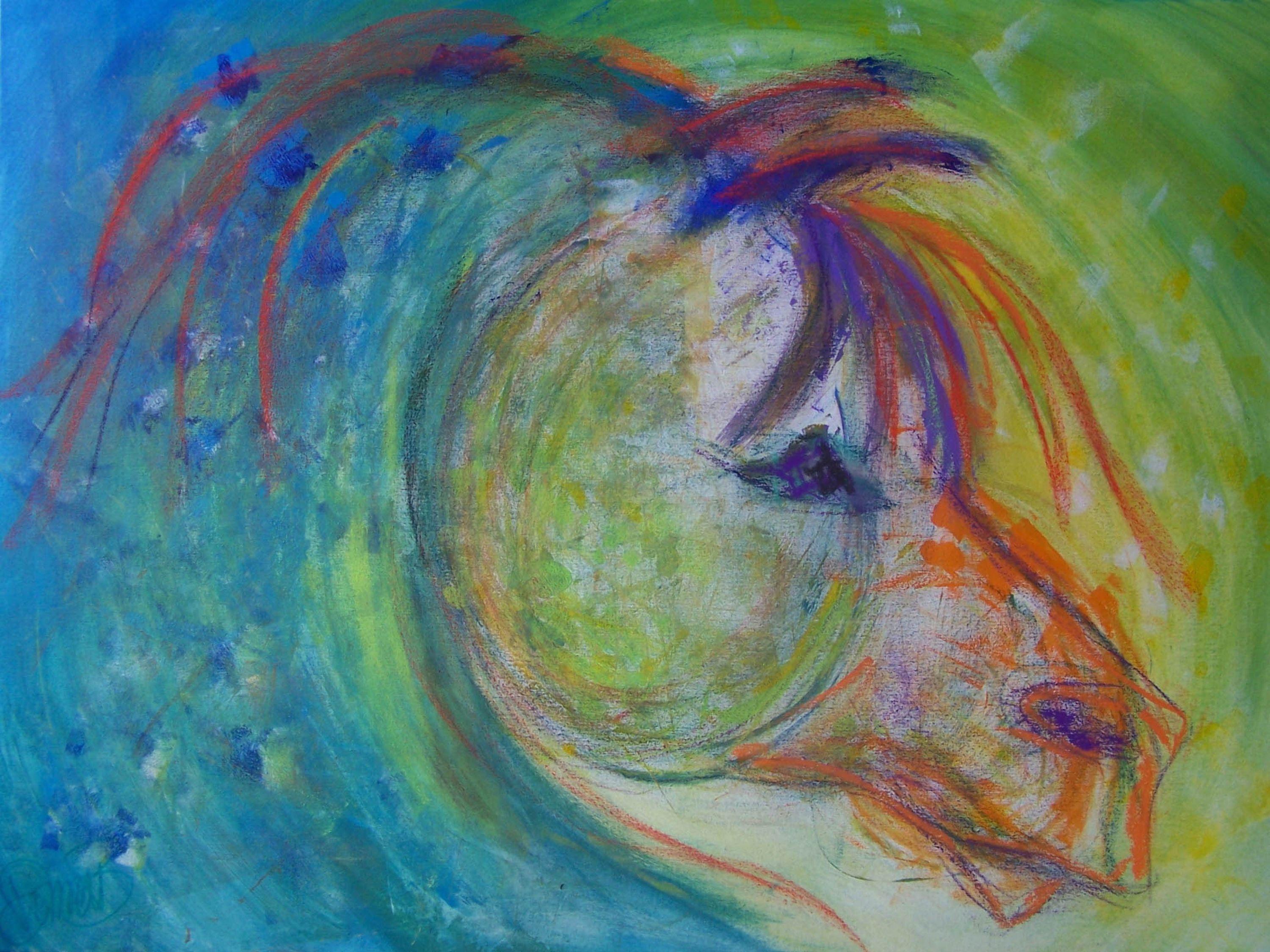 acrylic horse paintings on canvas