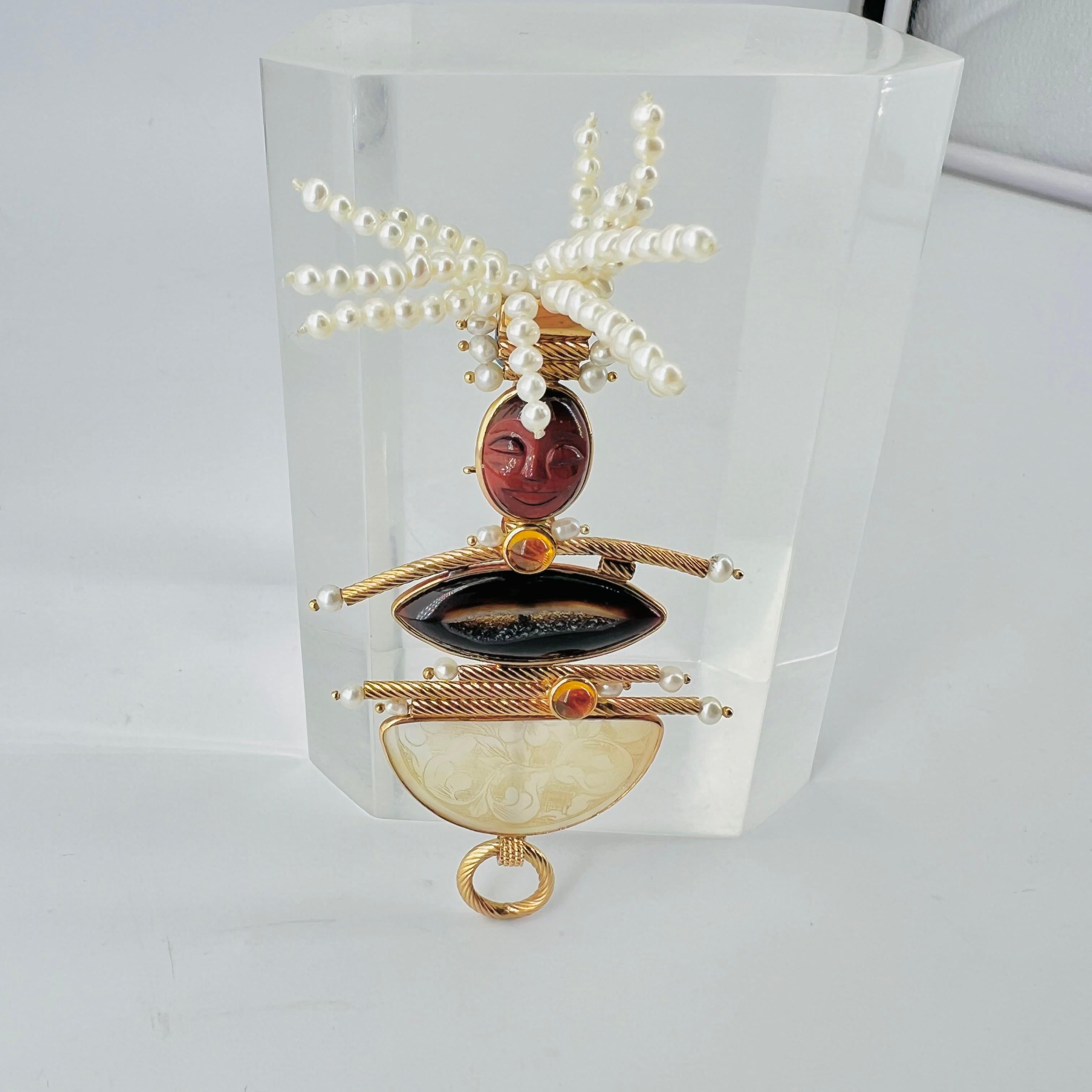 gold cadillac pendant