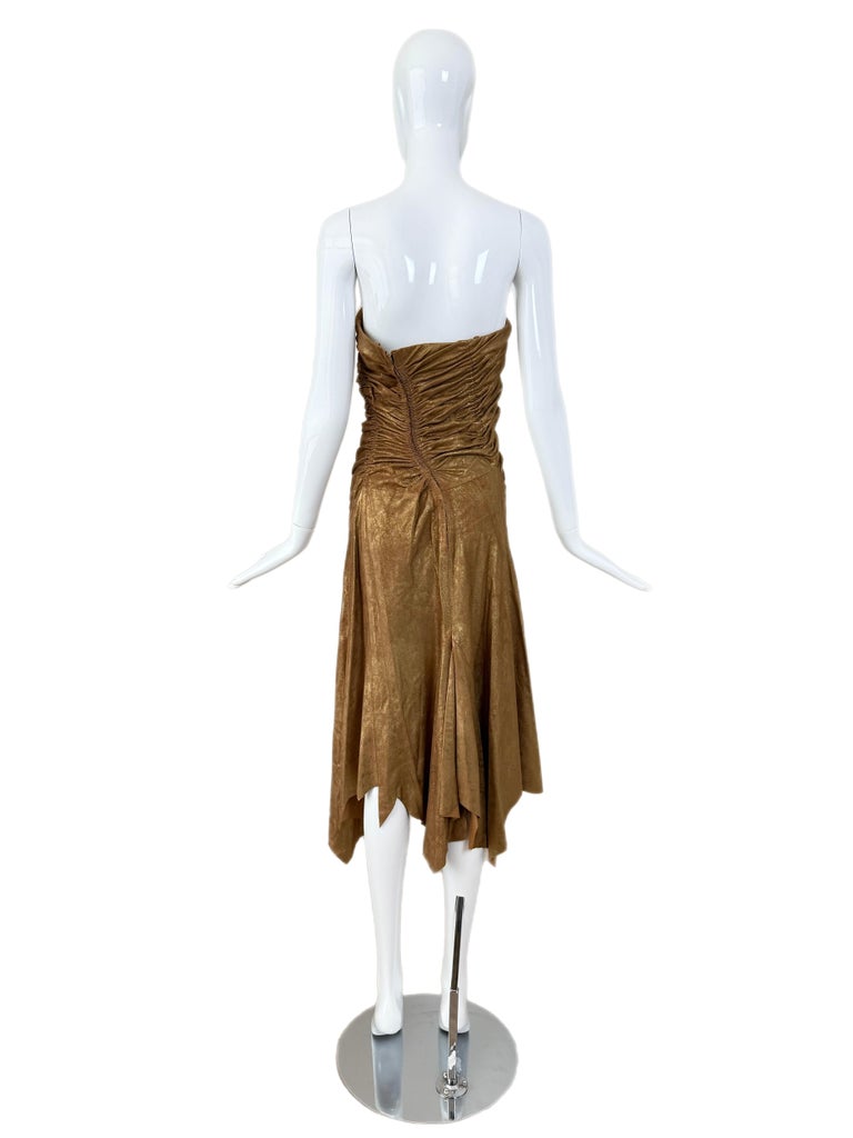 donna karan leather dress Donna Karan New York Women's Faux-Leather Croc-Embossed Sheath Dress