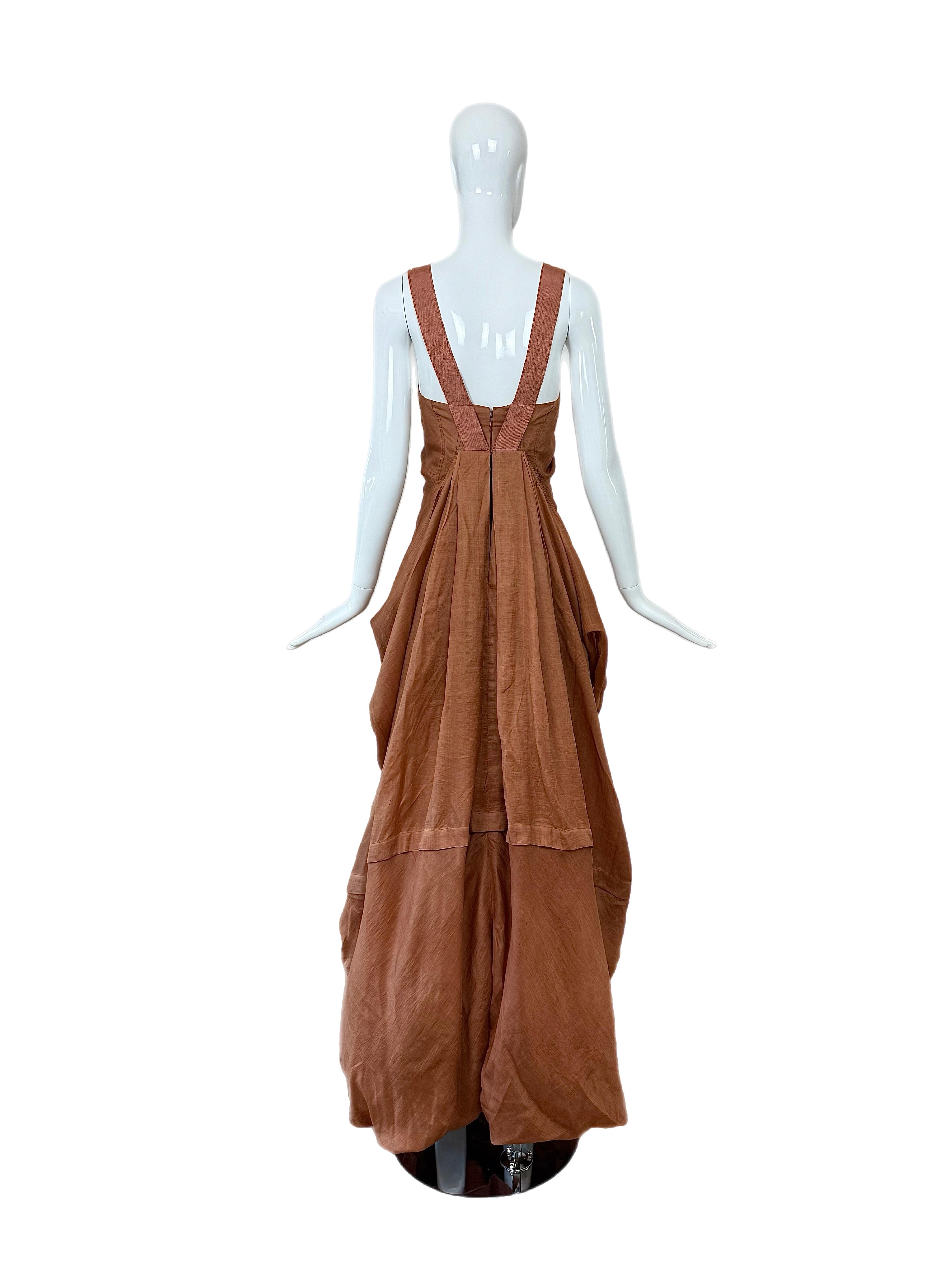 DONNA KARAN 2008 Vintage Laufsteg Muster 1:1 Abend Ballkleid Maxikleid im Zustand „Gut“ im Angebot in Leonardo, NJ