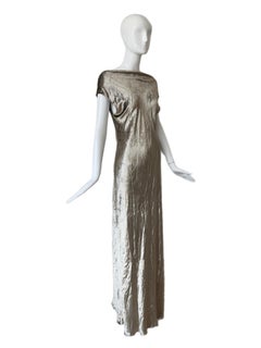 DONNA KARAN 90's Vintage Crushed Velvet Gown Maxi Dress