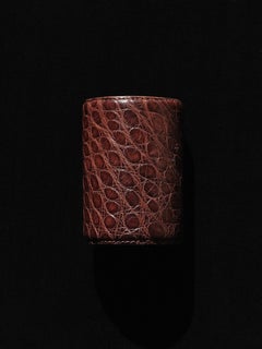 Donna Karan Alligator Cuff Bracelet 1990's