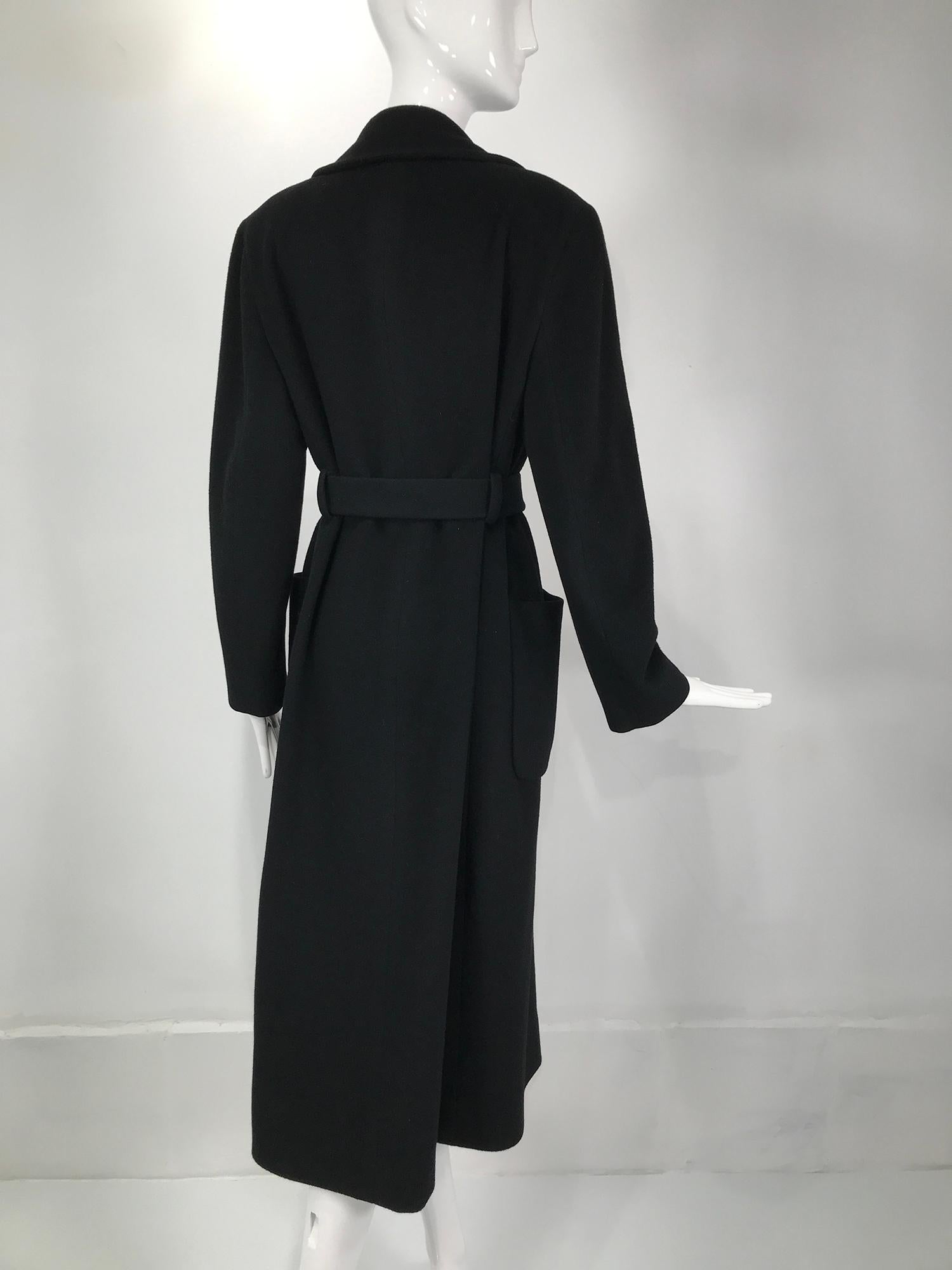 donna karan black coat