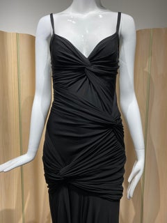 Donna Karan Black Jersey Cocktail Dress