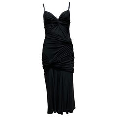 Donna Karan Black Jersey Cocktail Dress