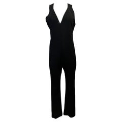 Donna Karan Black Jumpsuit, Size Large