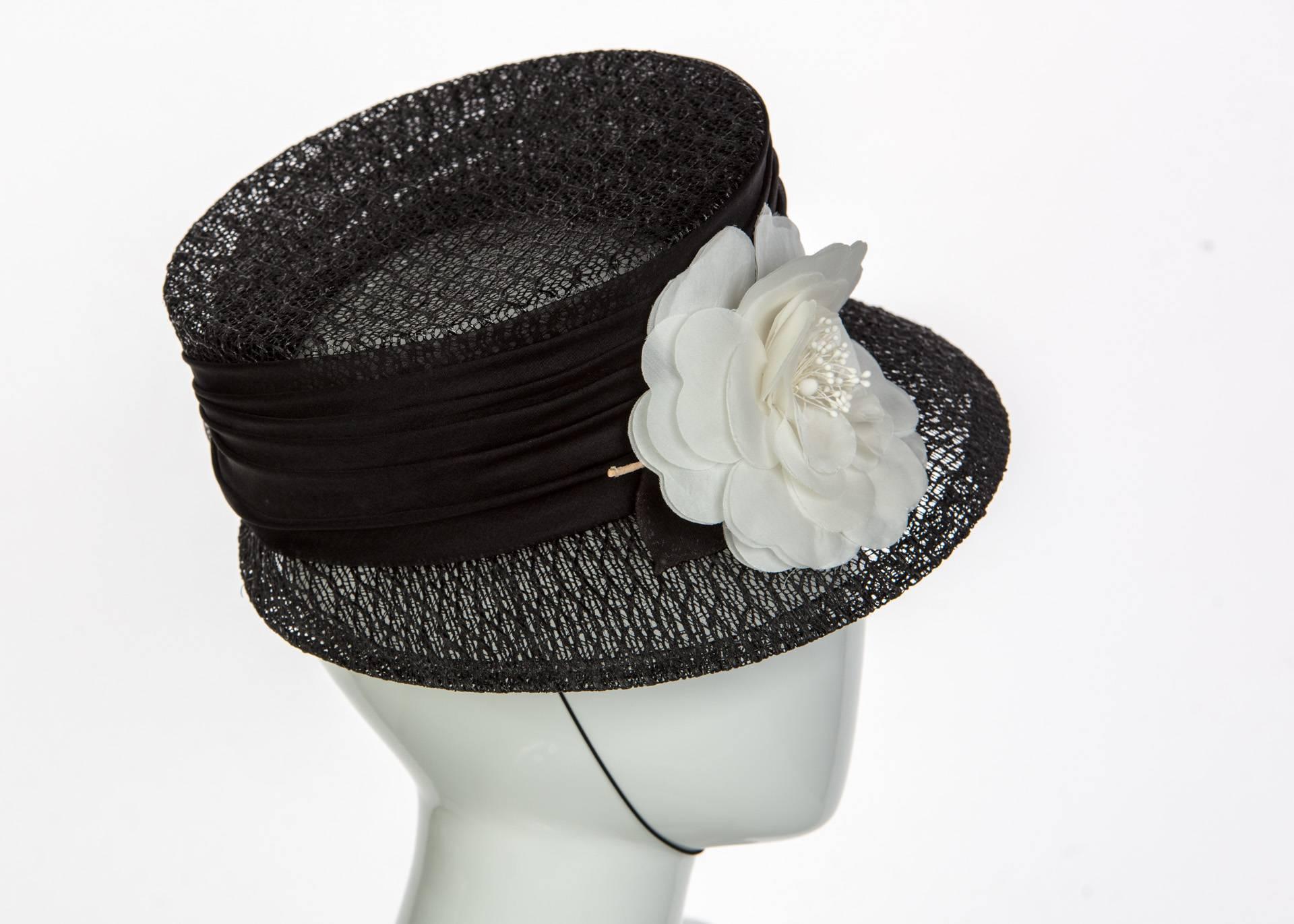 black lace hat