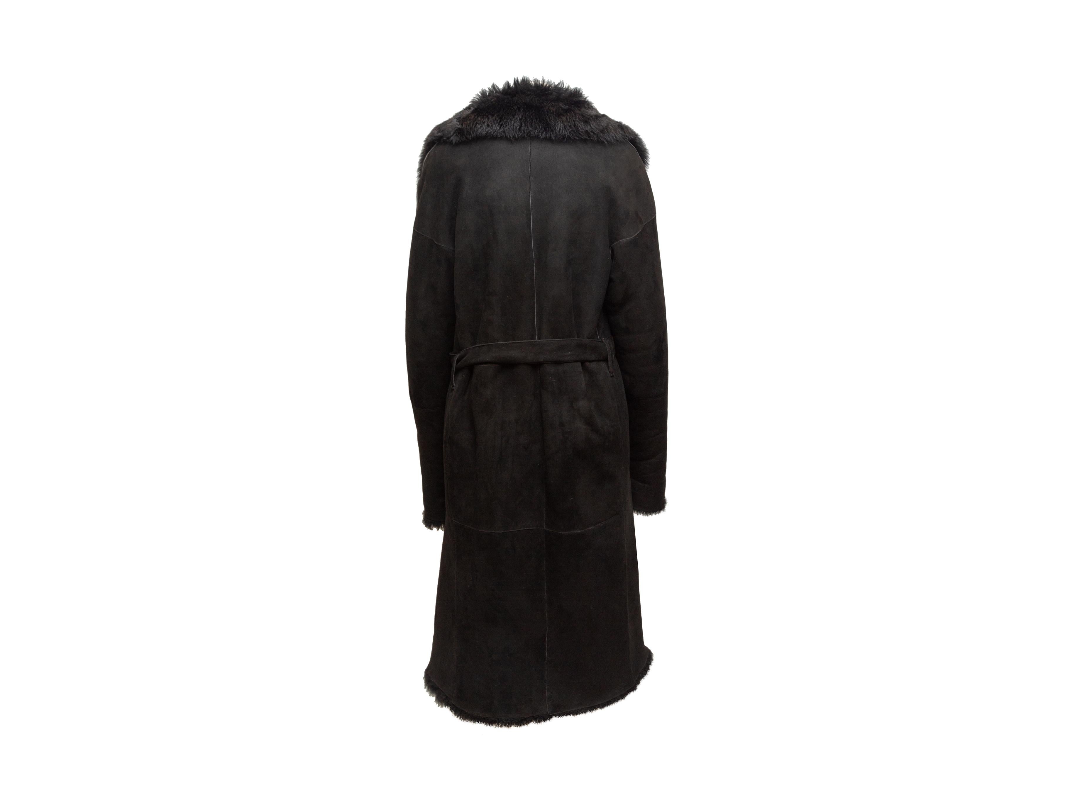 donna karan shearling coat