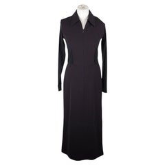 Vintage Donna Karan New York Black Label Heathered Wool Jersey Wrap Front  Dress, Circa 1980s — portmanteau new york