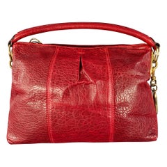 DONNA KARAN Borsa a tracolla in pelle oro bordeaux