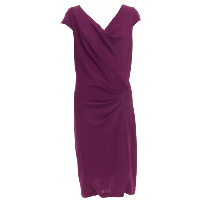 donna karan burgundy dress Long Sleeve Turtleneck Maxi main image 0