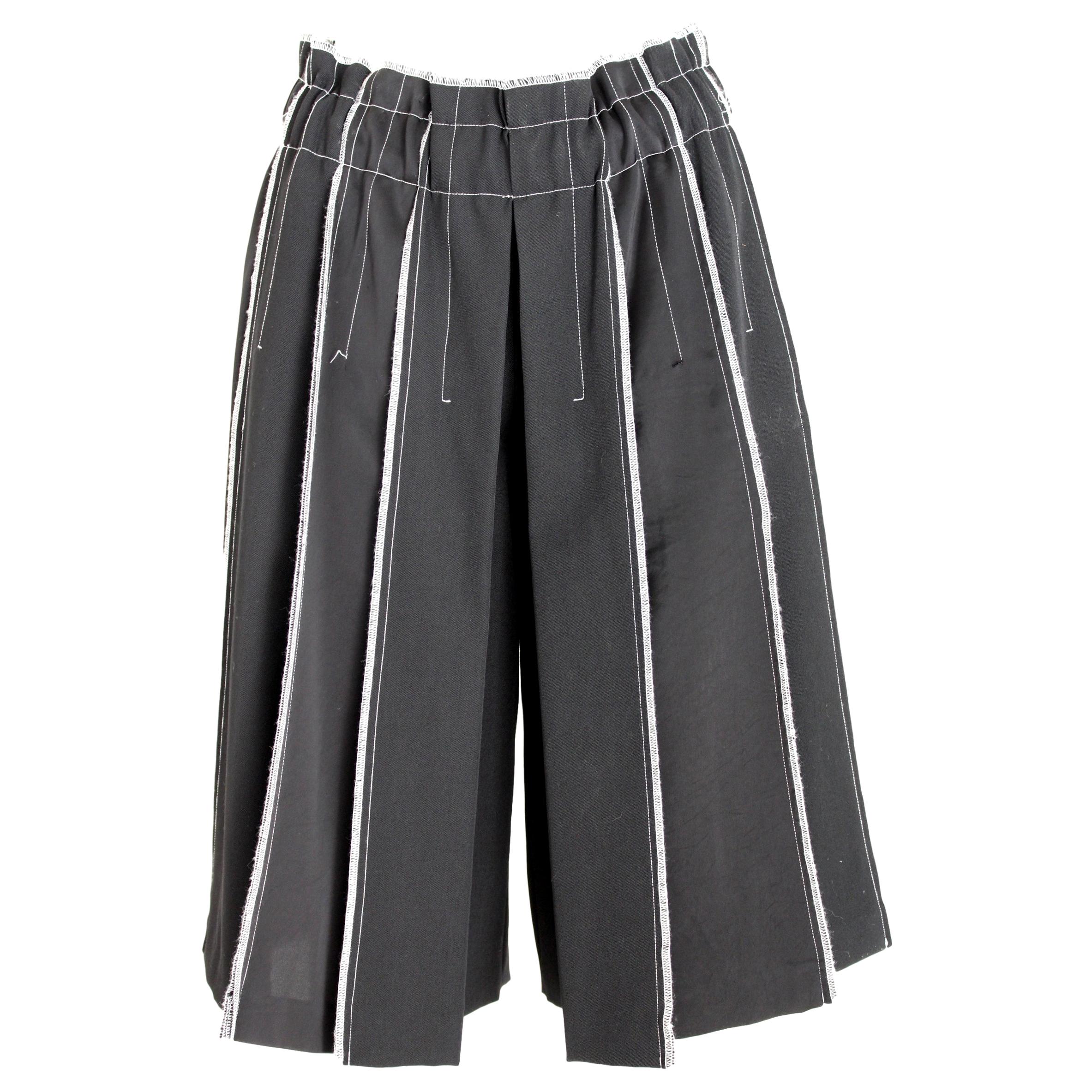 Donna Karan DKNY Black Pleated Pants Skirt 2000s