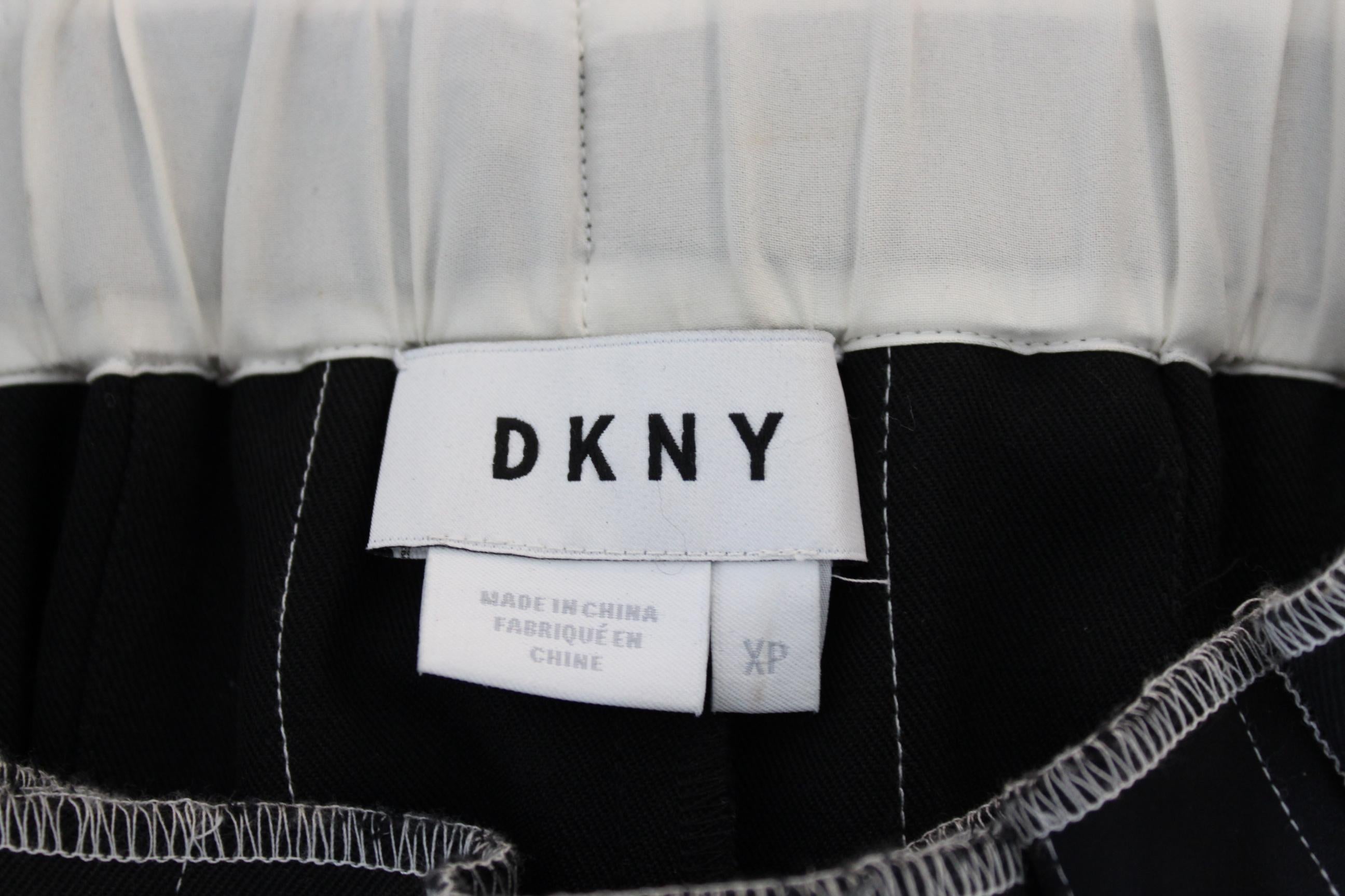 Donna Karan DKNY Black Pleated Skirt Pants 2000s 1