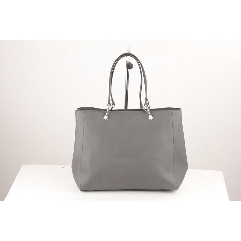 Donna Karan DKNY Gray Saffiano Leather Tote Bag For Sale at 1stDibs ...
