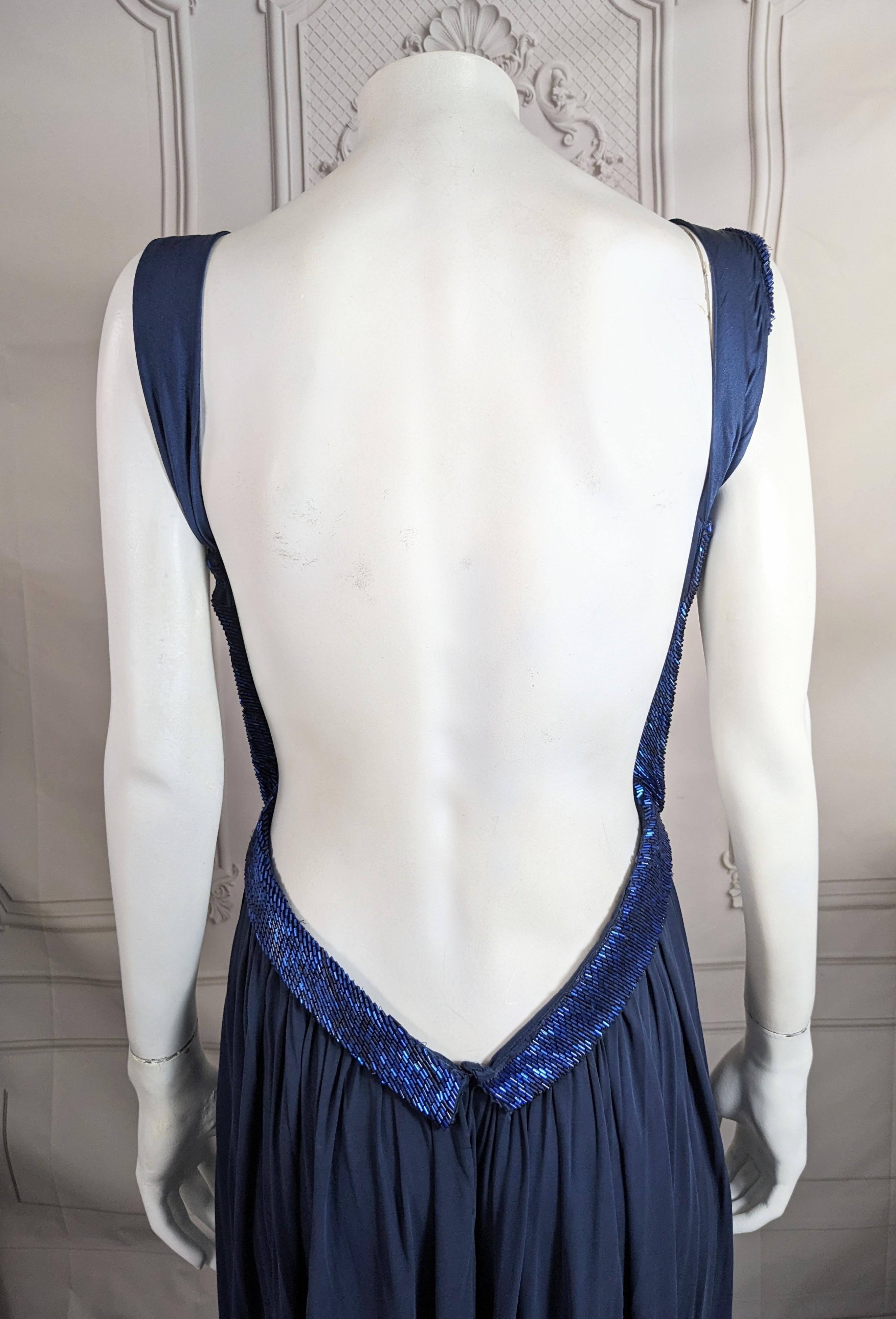 Robe drapée et perlée de Donna Karan en vente 6