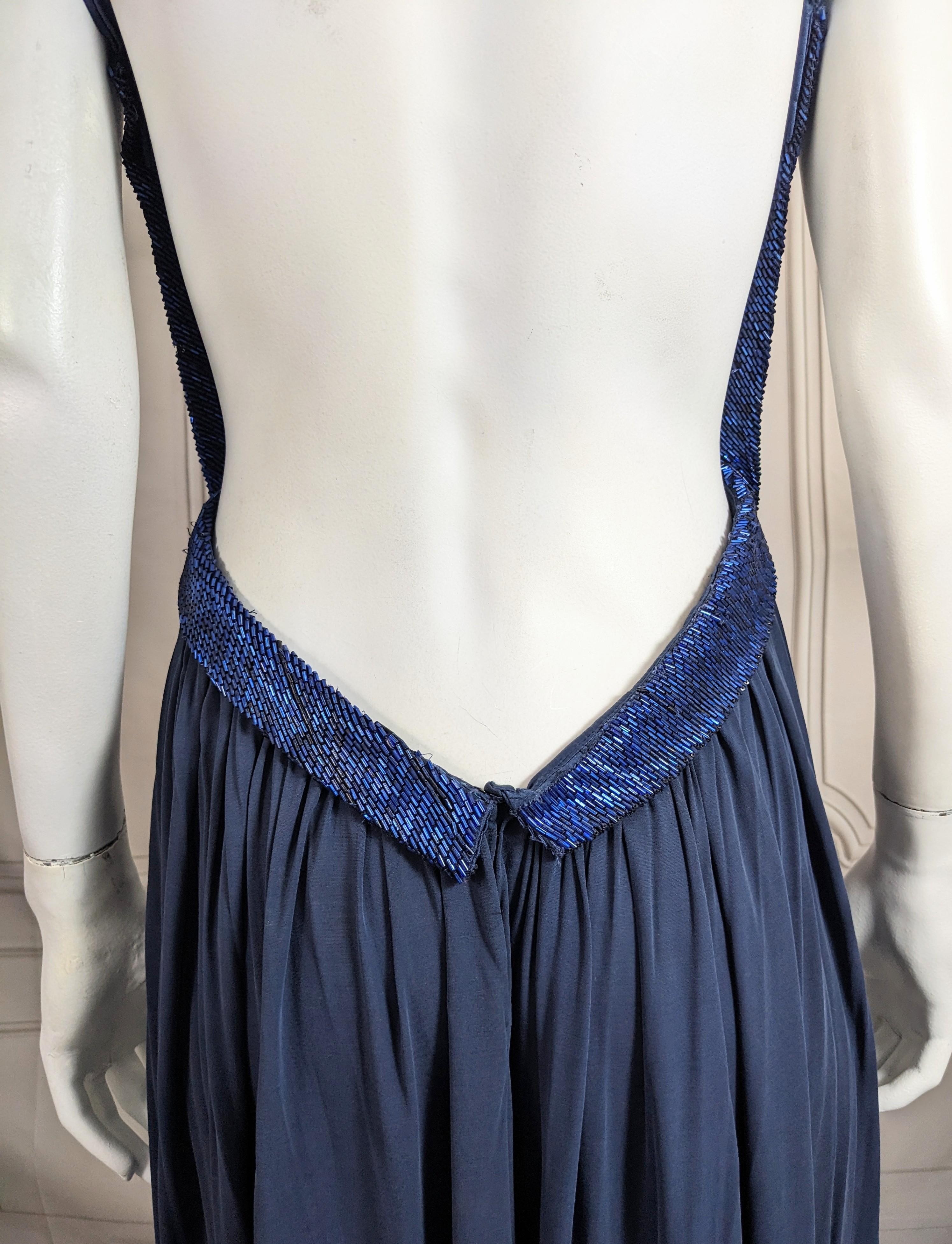 Robe drapée et perlée de Donna Karan en vente 8