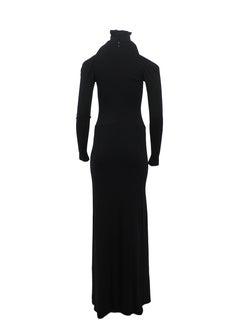 Donna Karan F/W 2010 Black Open Shoulder Knit Gown