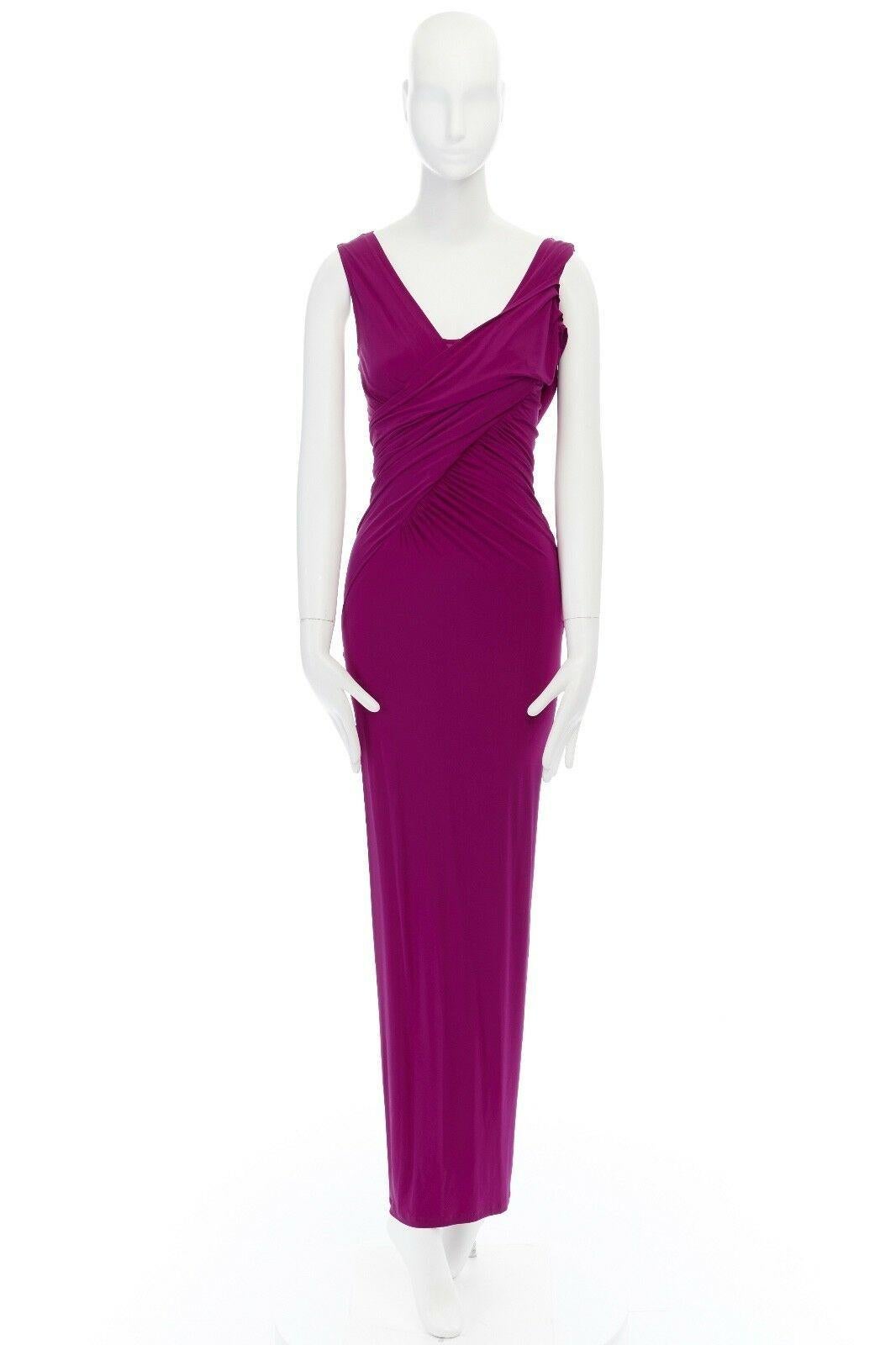 donna karan draped dress